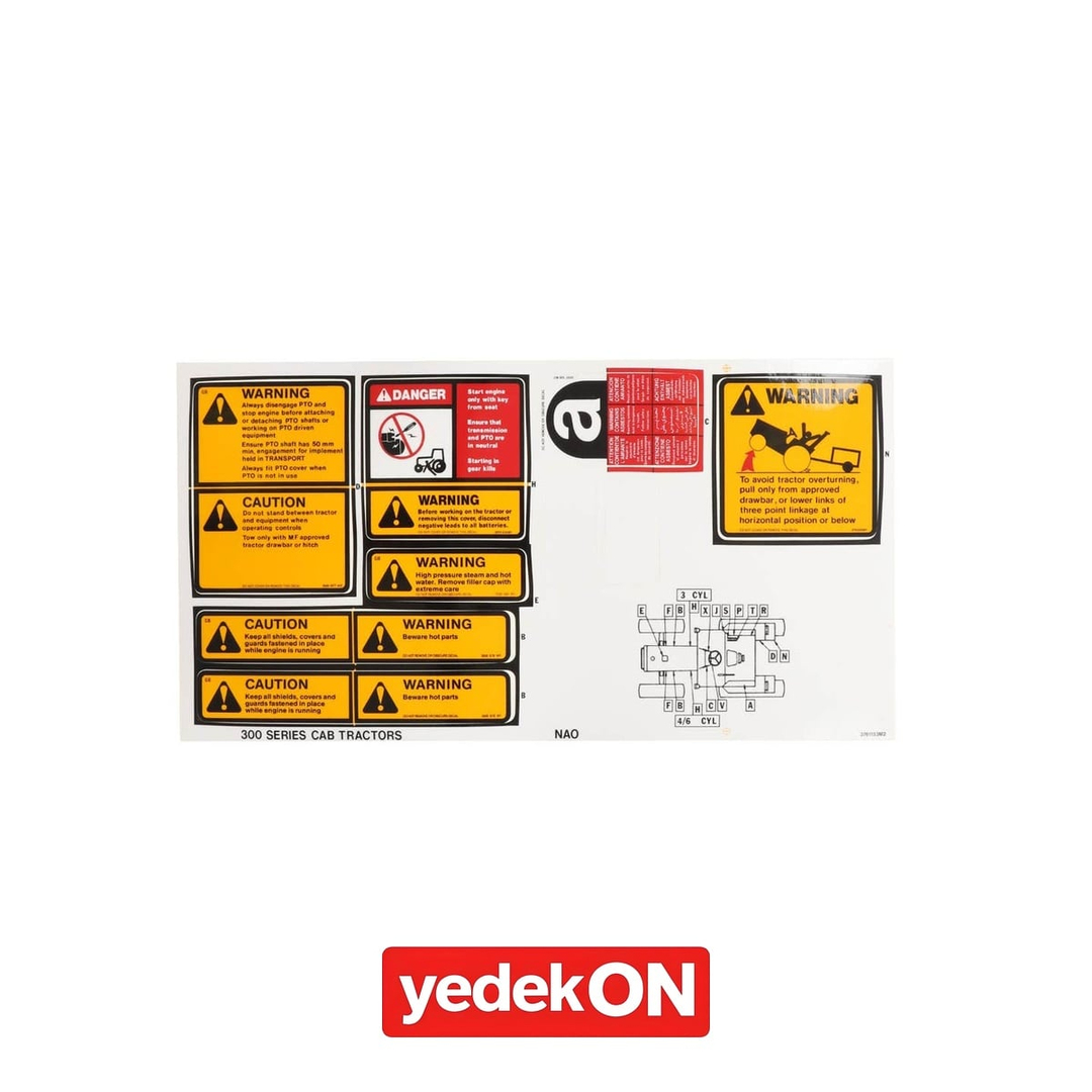 AGCO Uyarı Etiketi - Massey Ferguson | 3761153M2
