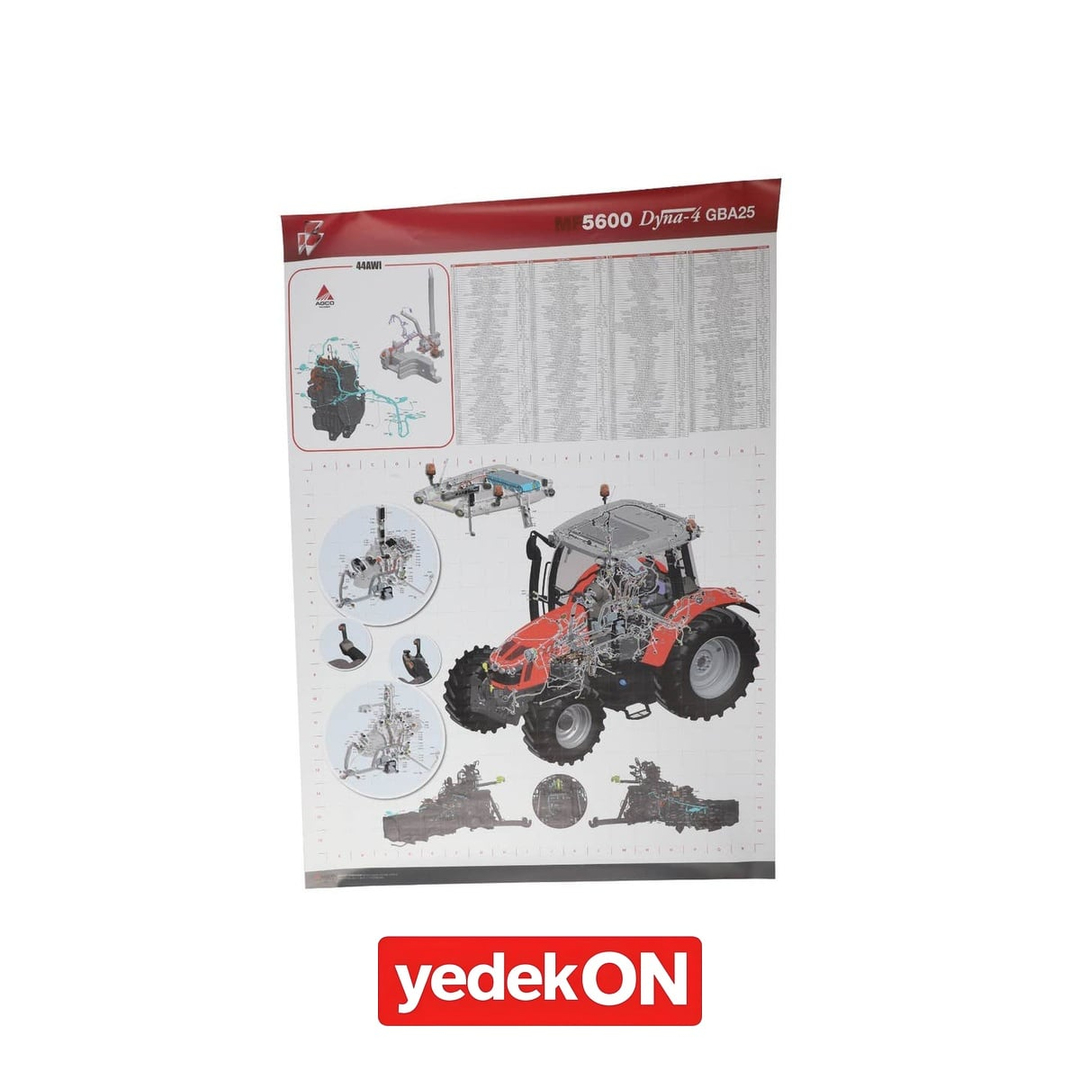 AGCO Teknik Yayın Duvar Grafiği - Massey Ferguson / Fendt / Valtra | ACT0007030