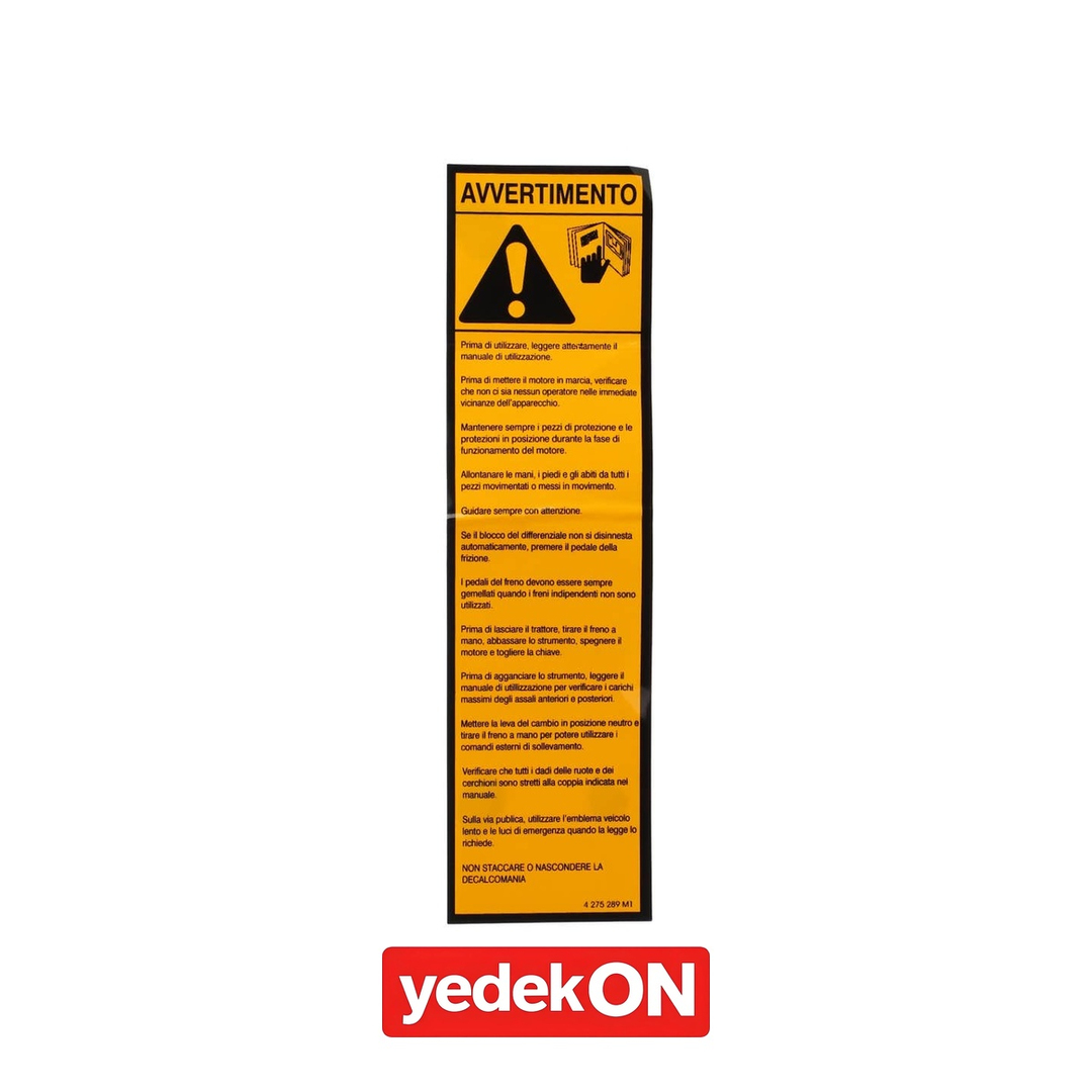 AGCO Dekoratif Etiket - Massey Ferguson | 4275289M1