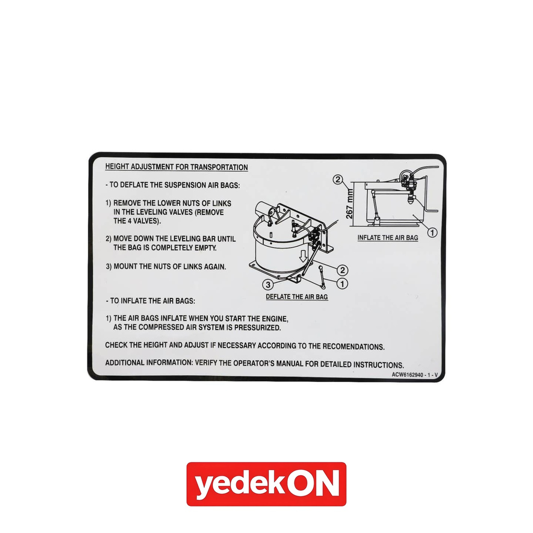 AGCO Dekoratif Etiket - Massey Ferguson / Fendt / Valtra | ACW6162940