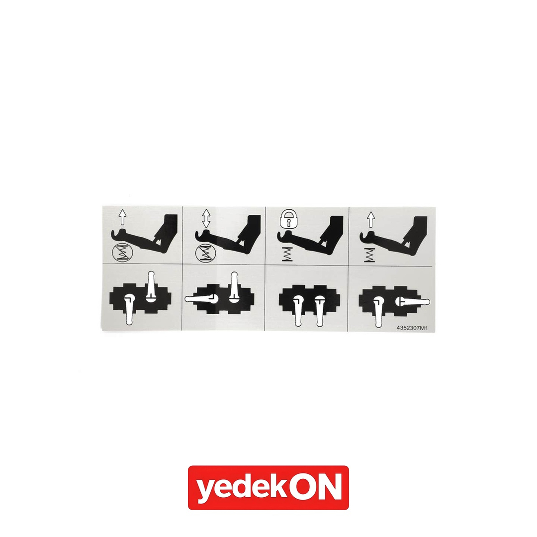 AGCO Ön Bağlantı Hidrolik Etiketi - Massey Ferguson | 4352307M1