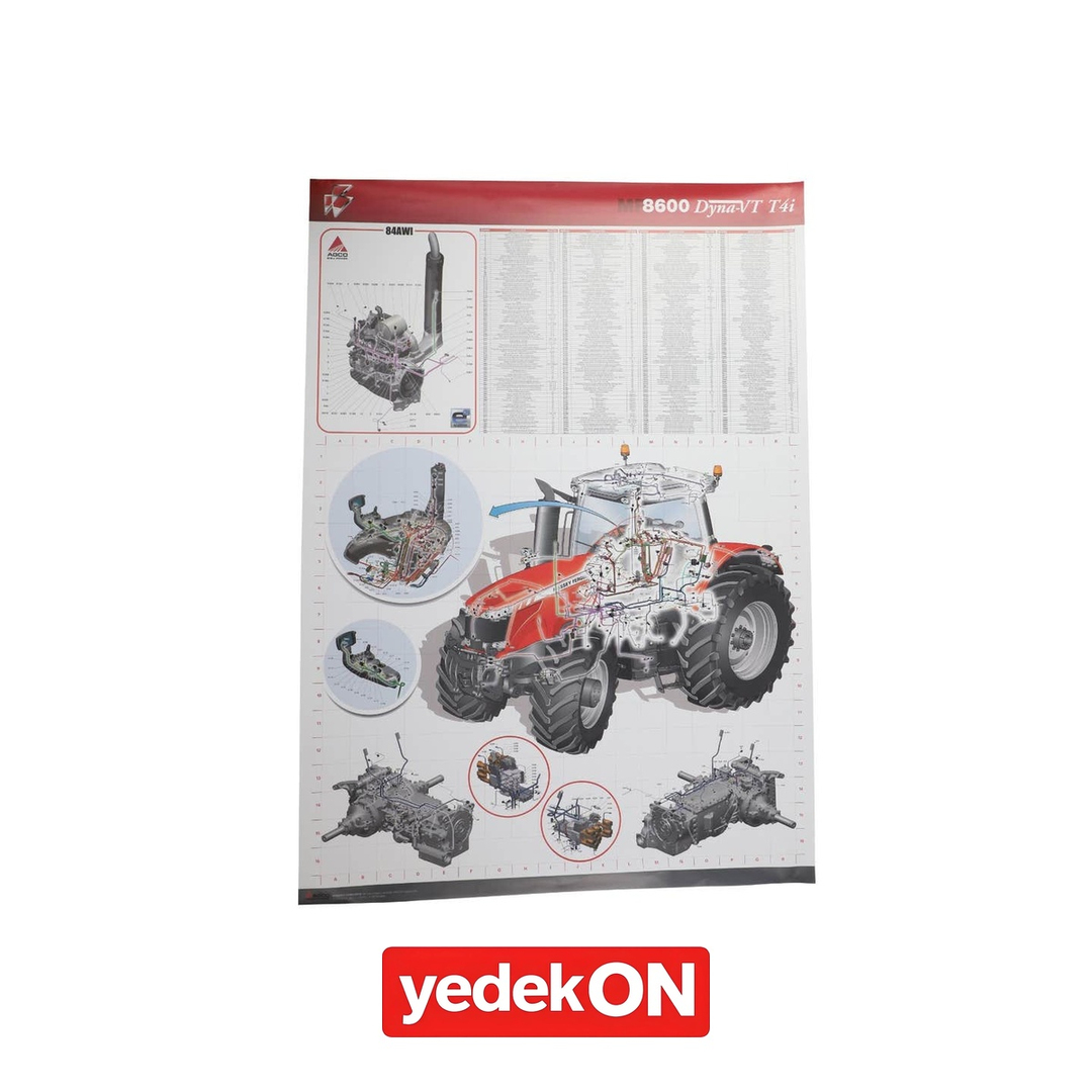 AGCO Teknik Yayın Duvar Grafiği - Massey Ferguson | 4373709M1
