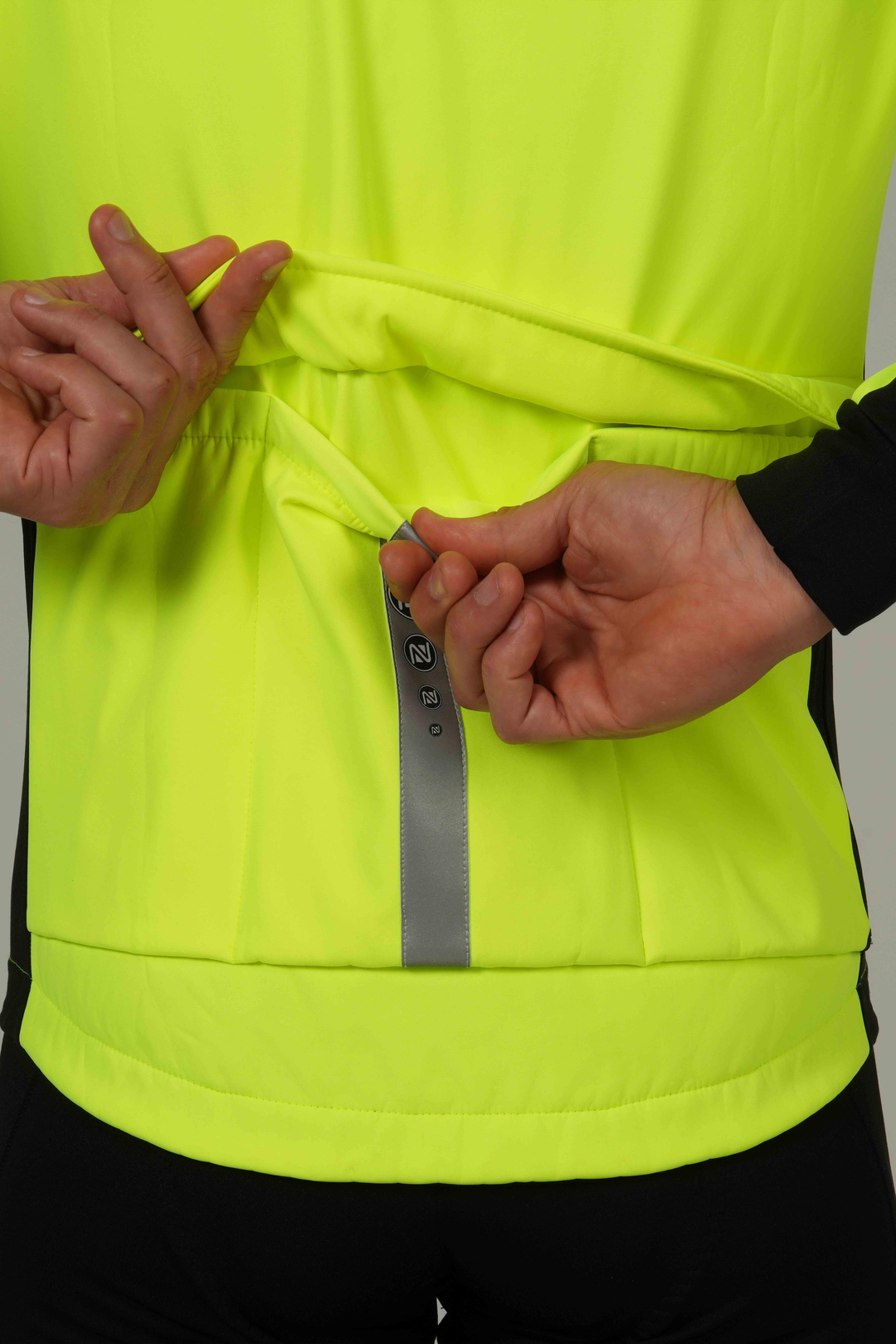 Kışlık Bisiklet Ceketi Neon Sarı