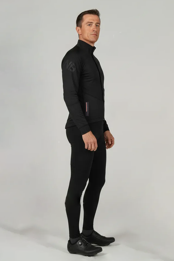 Thermo Shield Slim Fit Kışlık Bisiklet Ceketi Siyah