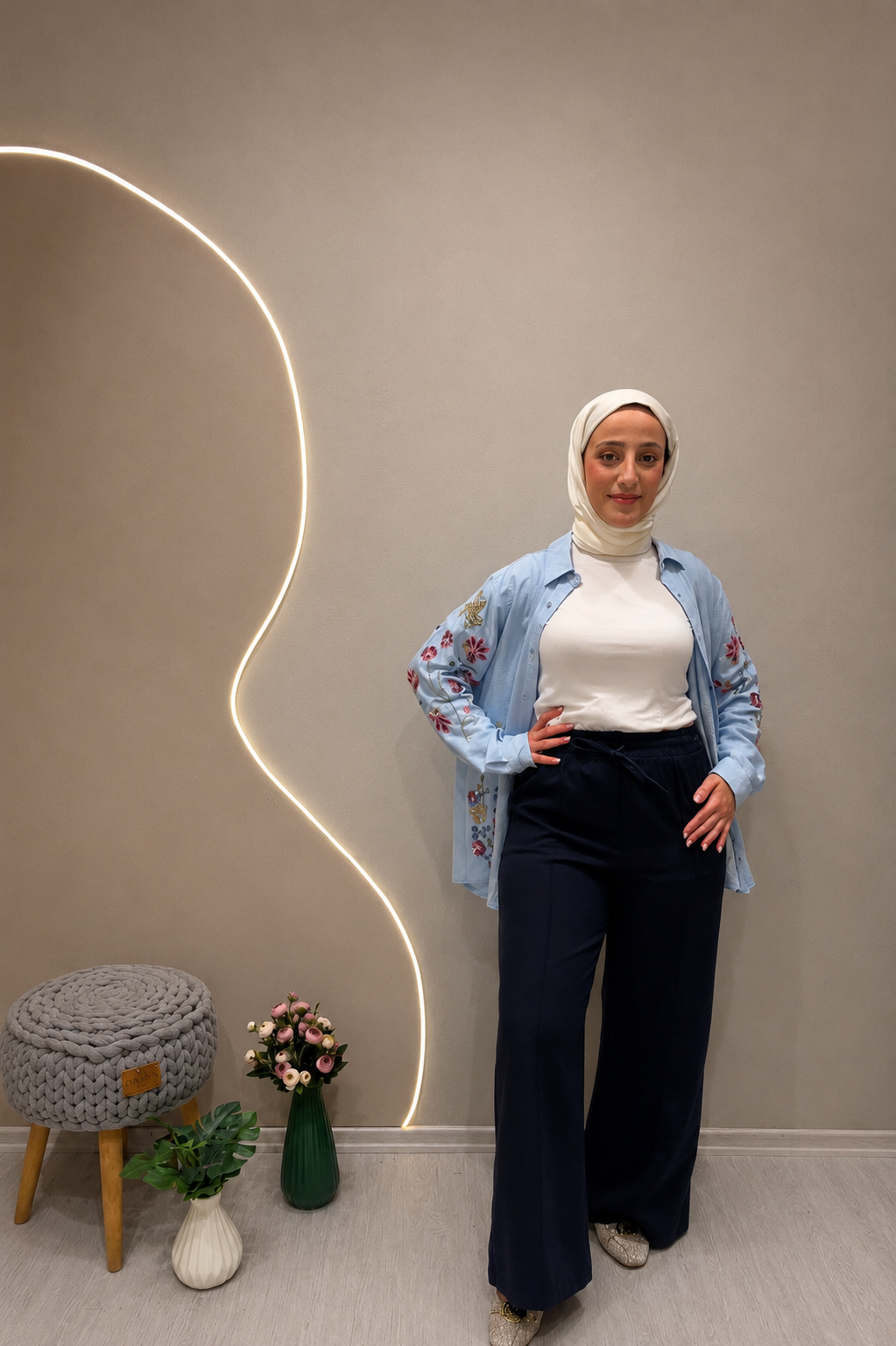ÇIMALI KREP PANTOLON Laci