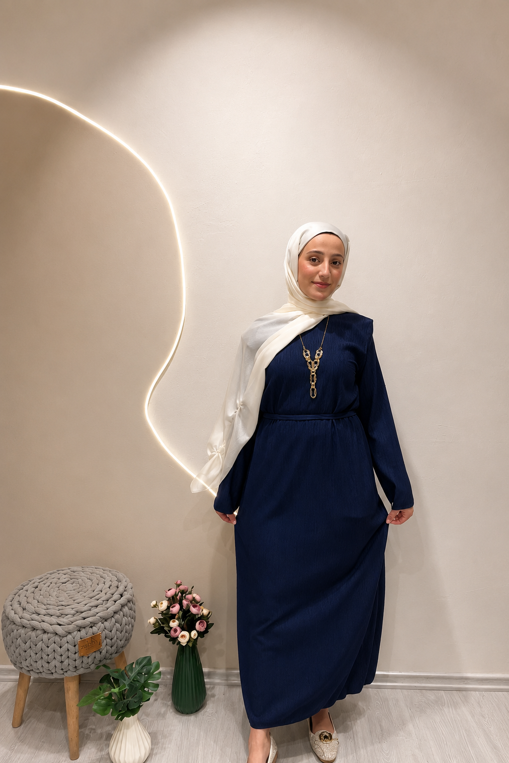 HAZEL ELBİSE Lacivert