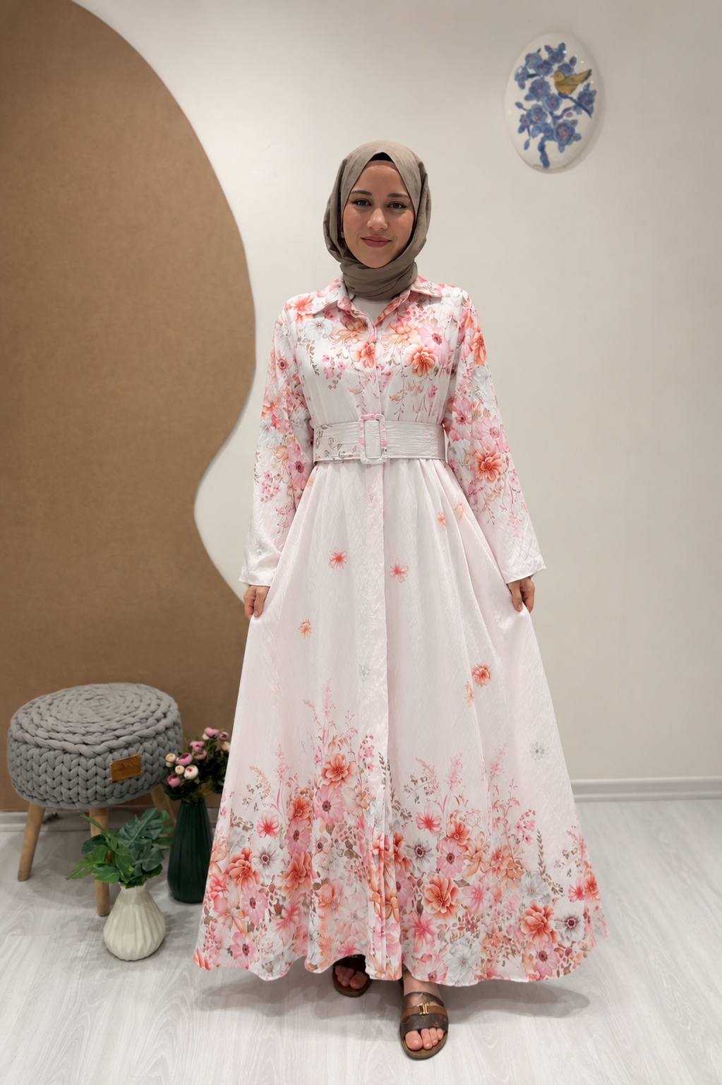SOFİA GÖMLEK ELBİSE Pembe