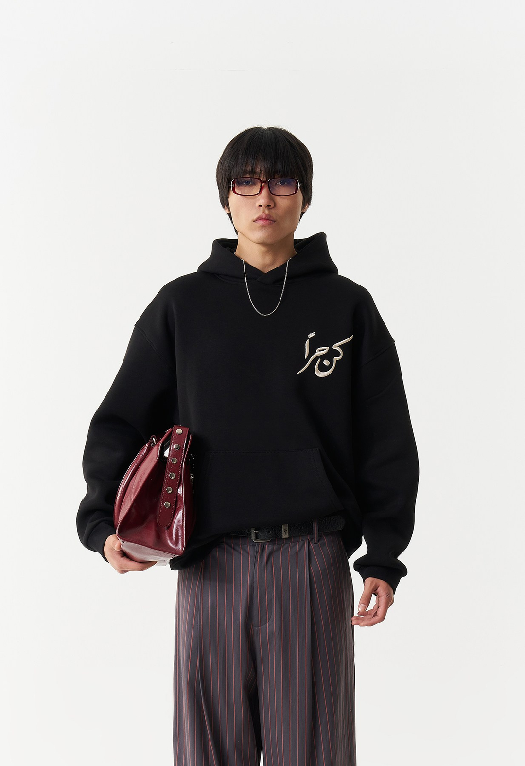 Noble Steed Oversize Erkek Sweatshirt Siyah