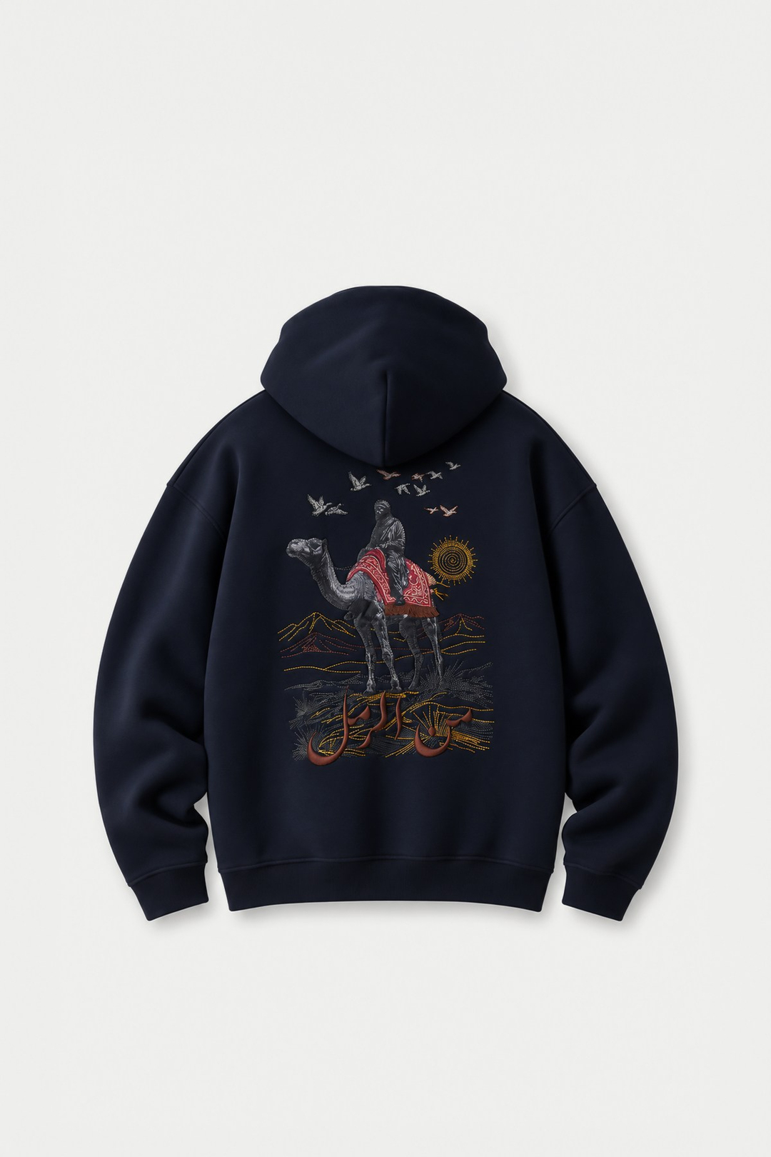 Nomadic Horizon Oversize Erkek Sweatshirt Lacivert