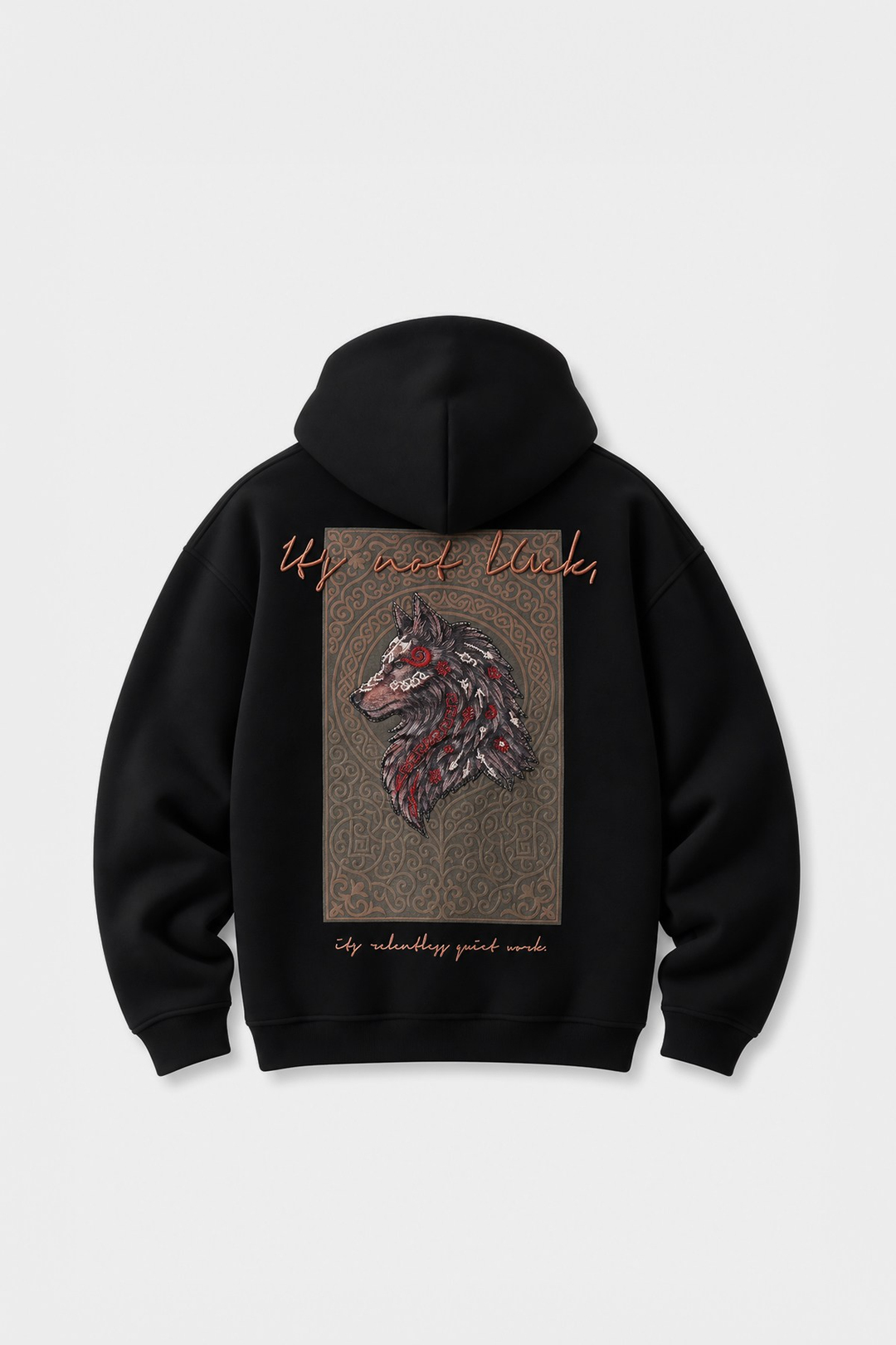 Relentless Instinct Oversize Erkek Sweatshirt Siyah