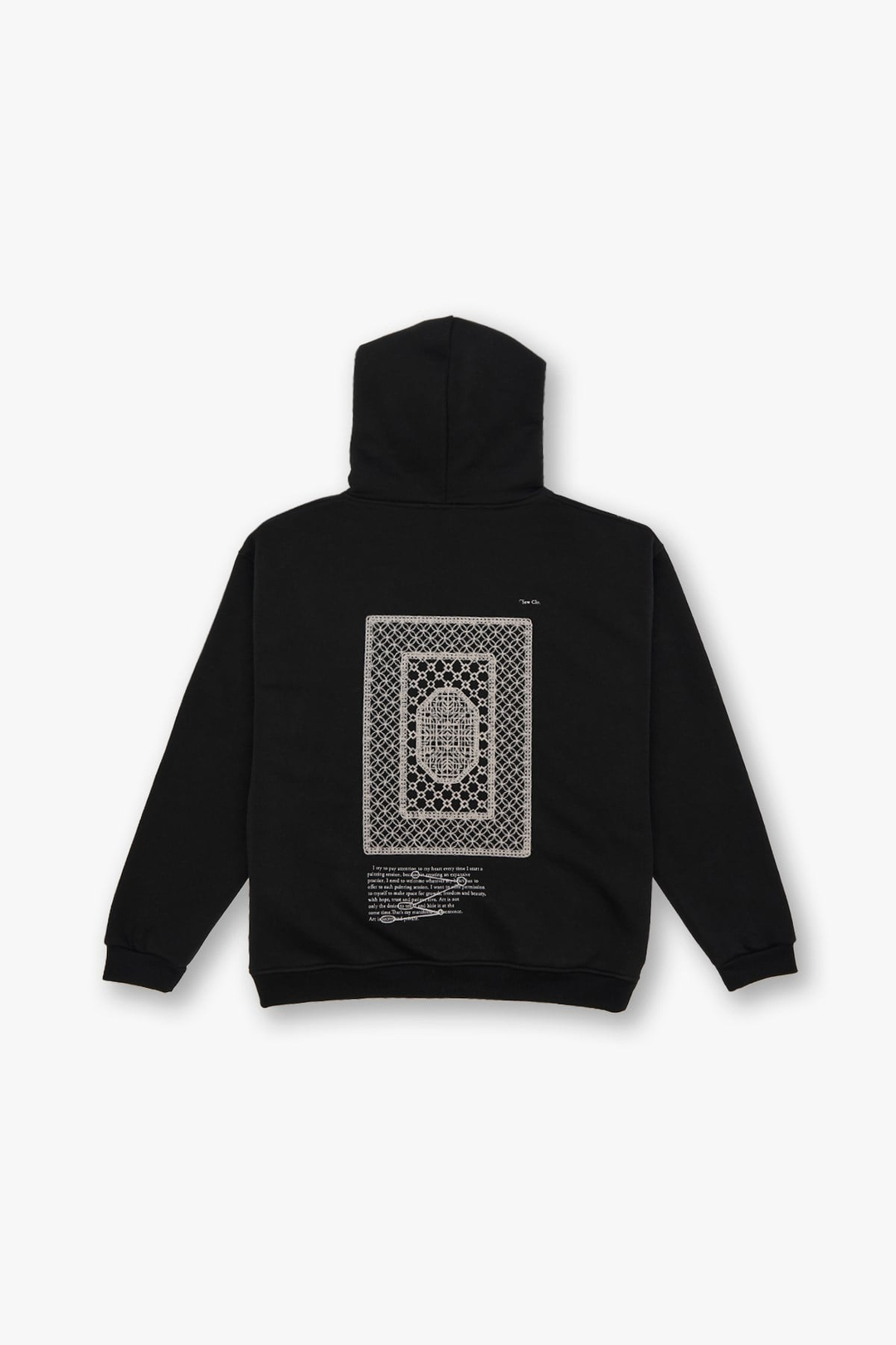Sacred Geometry Oversize Sweatshirt Erkek Siyah