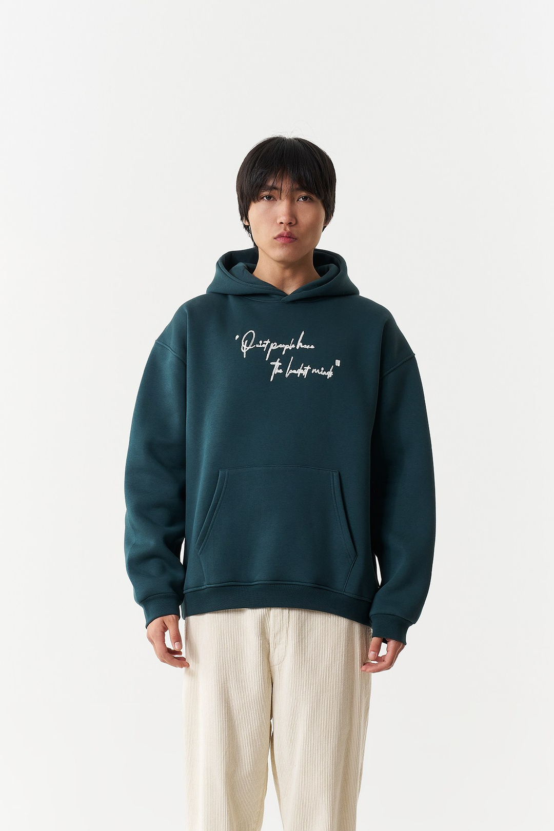 Silent Intensity Oversize Erkek Sweatshirt Yeşil