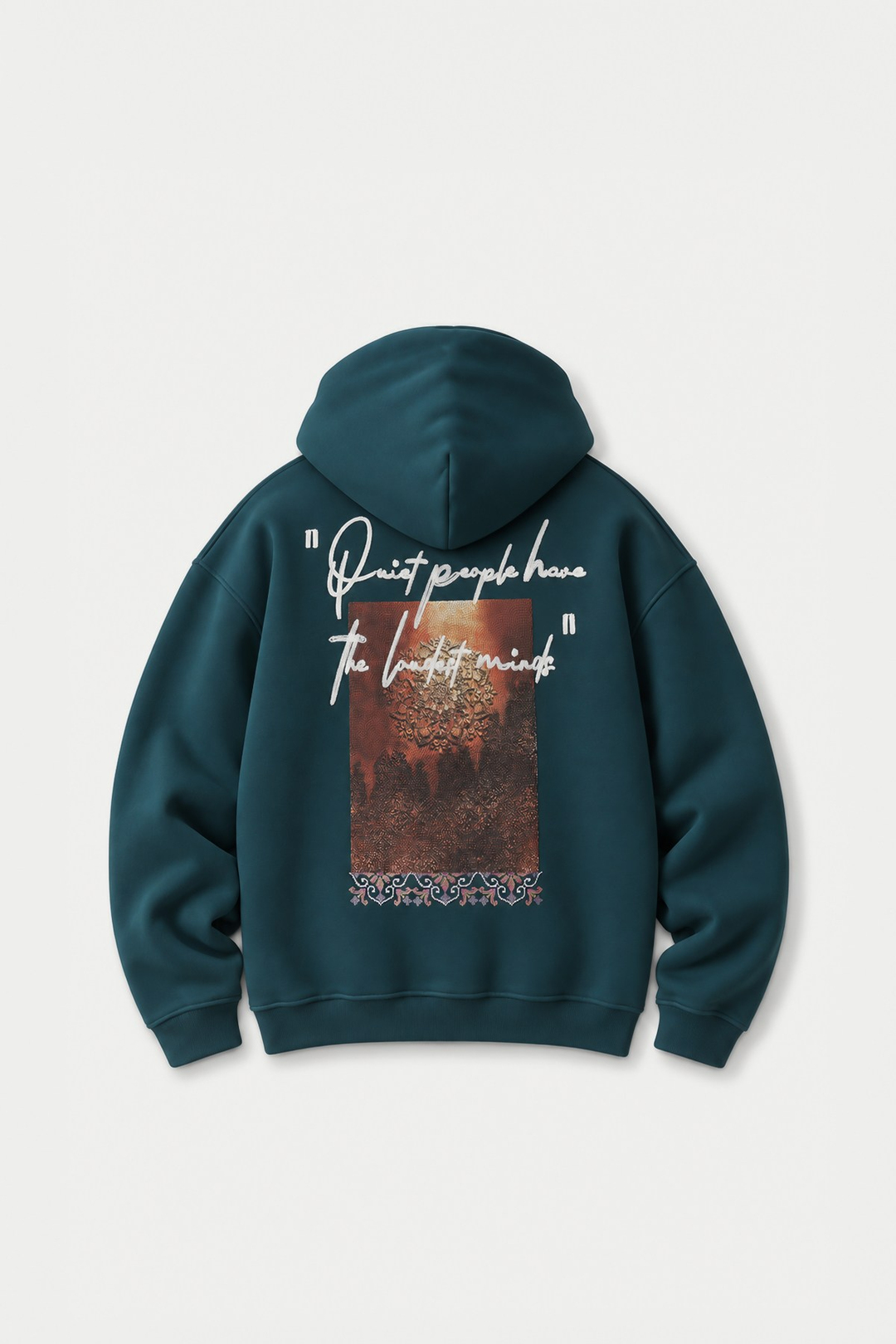 Silent Intensity Oversize Erkek Sweatshirt Yeşil
