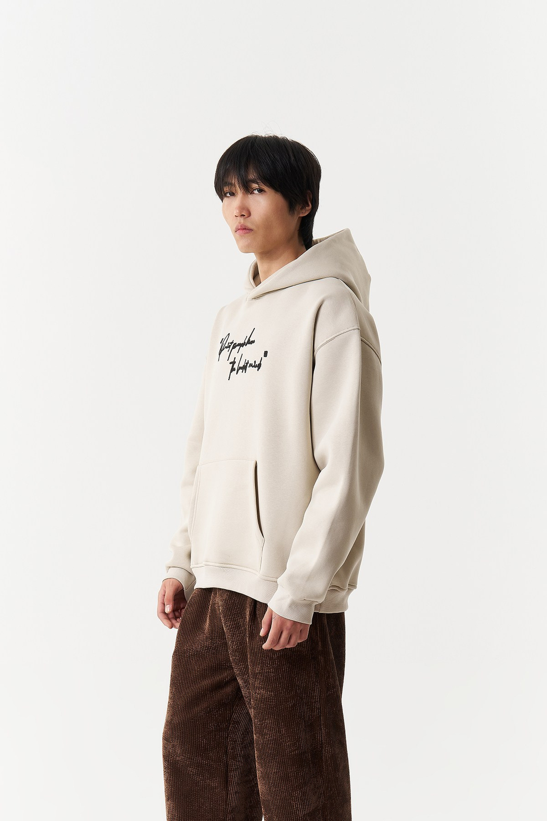 Silent Intensity Oversize Erkek Sweatshirt Stone