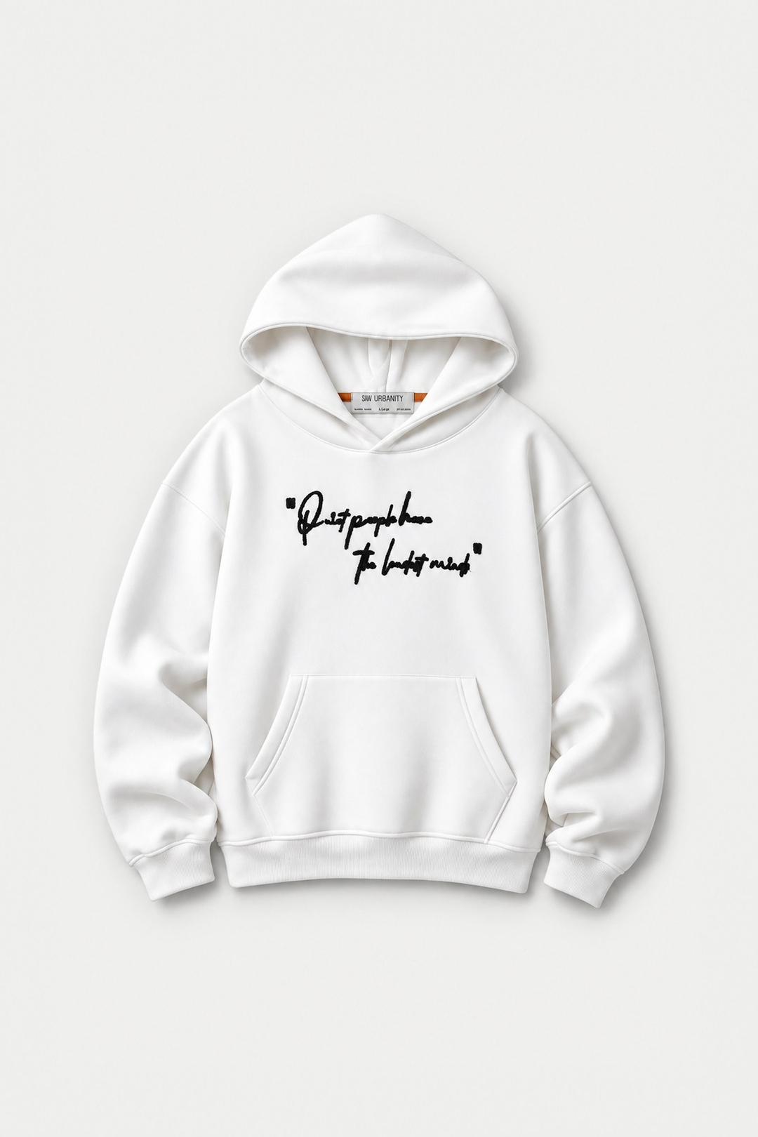 Silent Intensity Oversize Erkek Sweatshirt Ekru