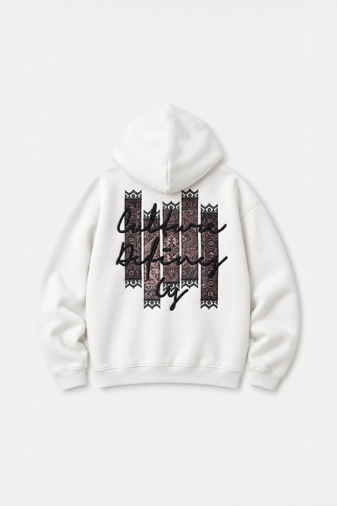 Woven Identity Oversize Erkek Sweatshirt Ekru
