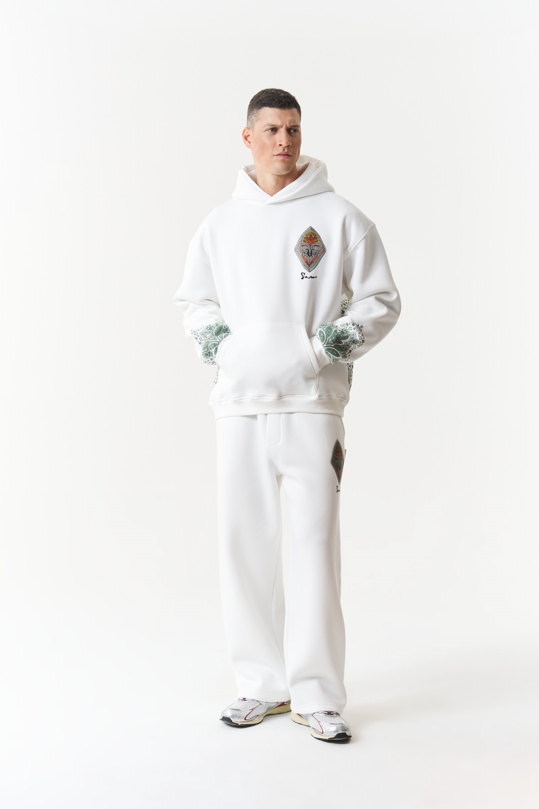Anatolia Oversize Erkek Sweatshirt Ekru