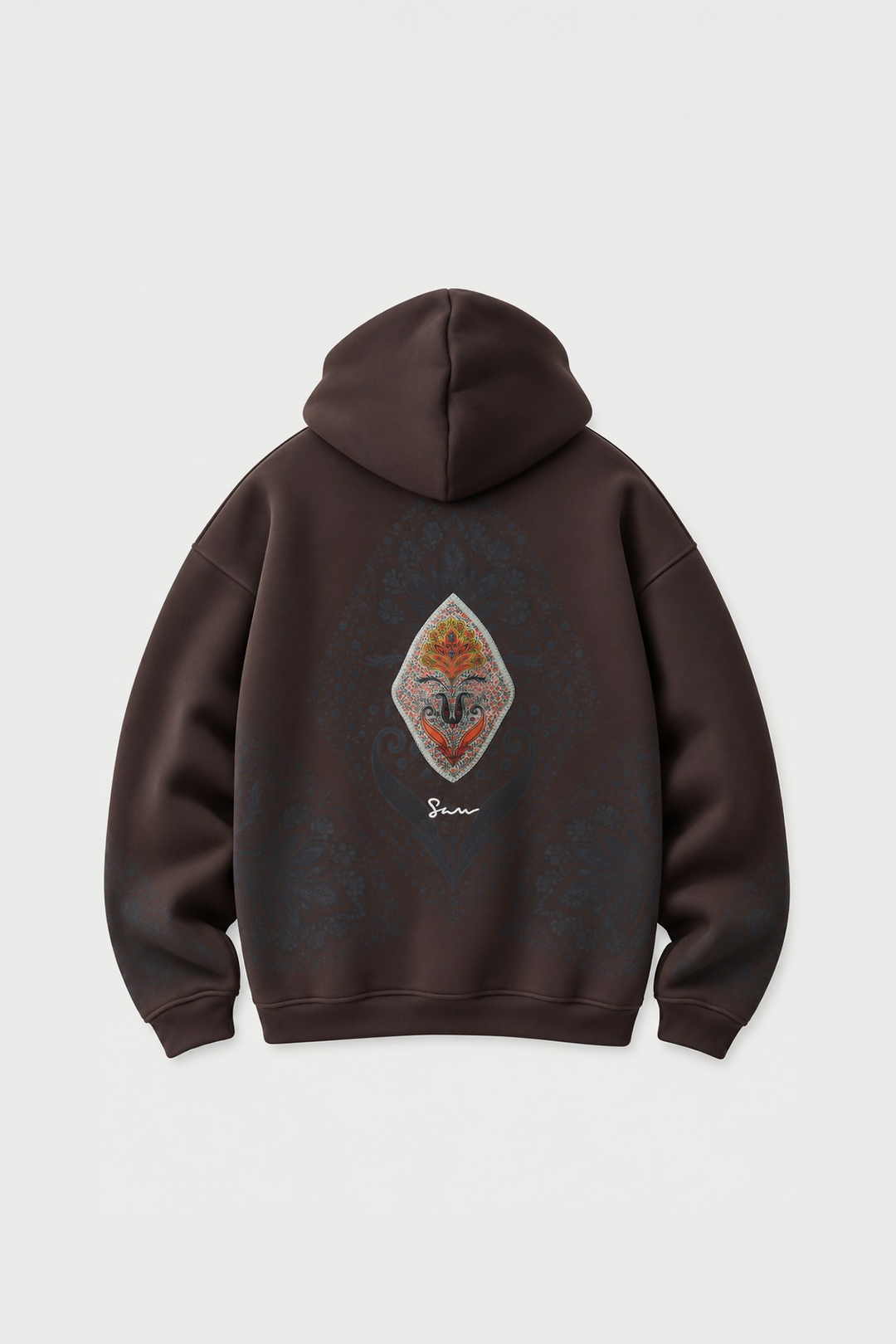 Anatolia Oversize Erkek Sweatshirt Kahverengi