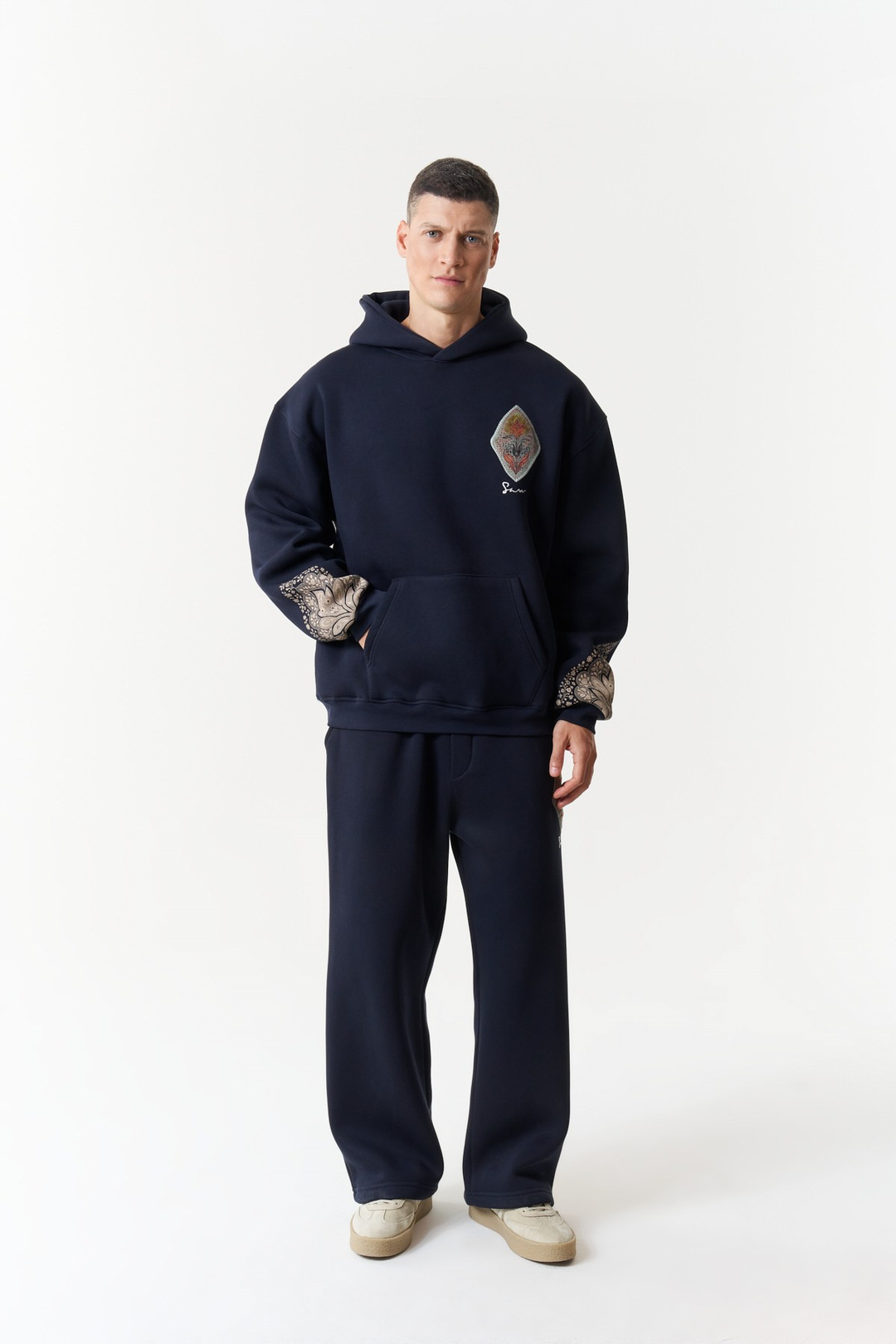Anatolia Oversize Erkek Sweatshirt Lacivert