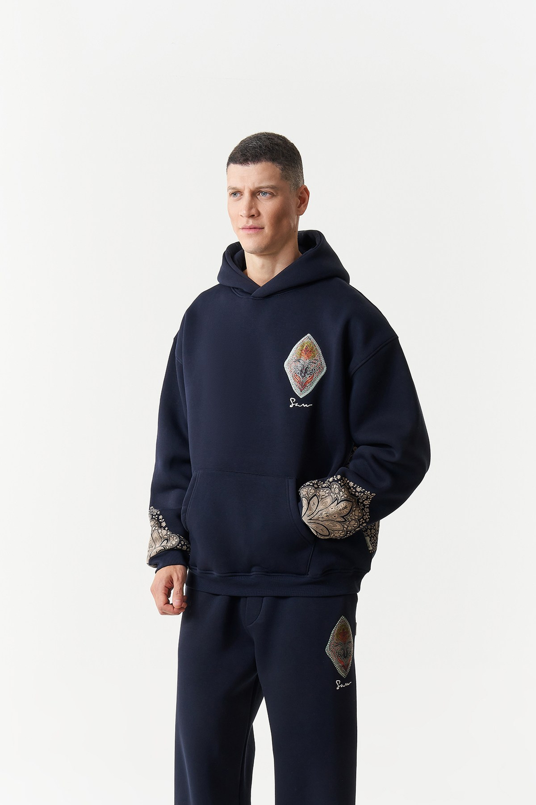 Anatolia Oversize Erkek Sweatshirt Lacivert