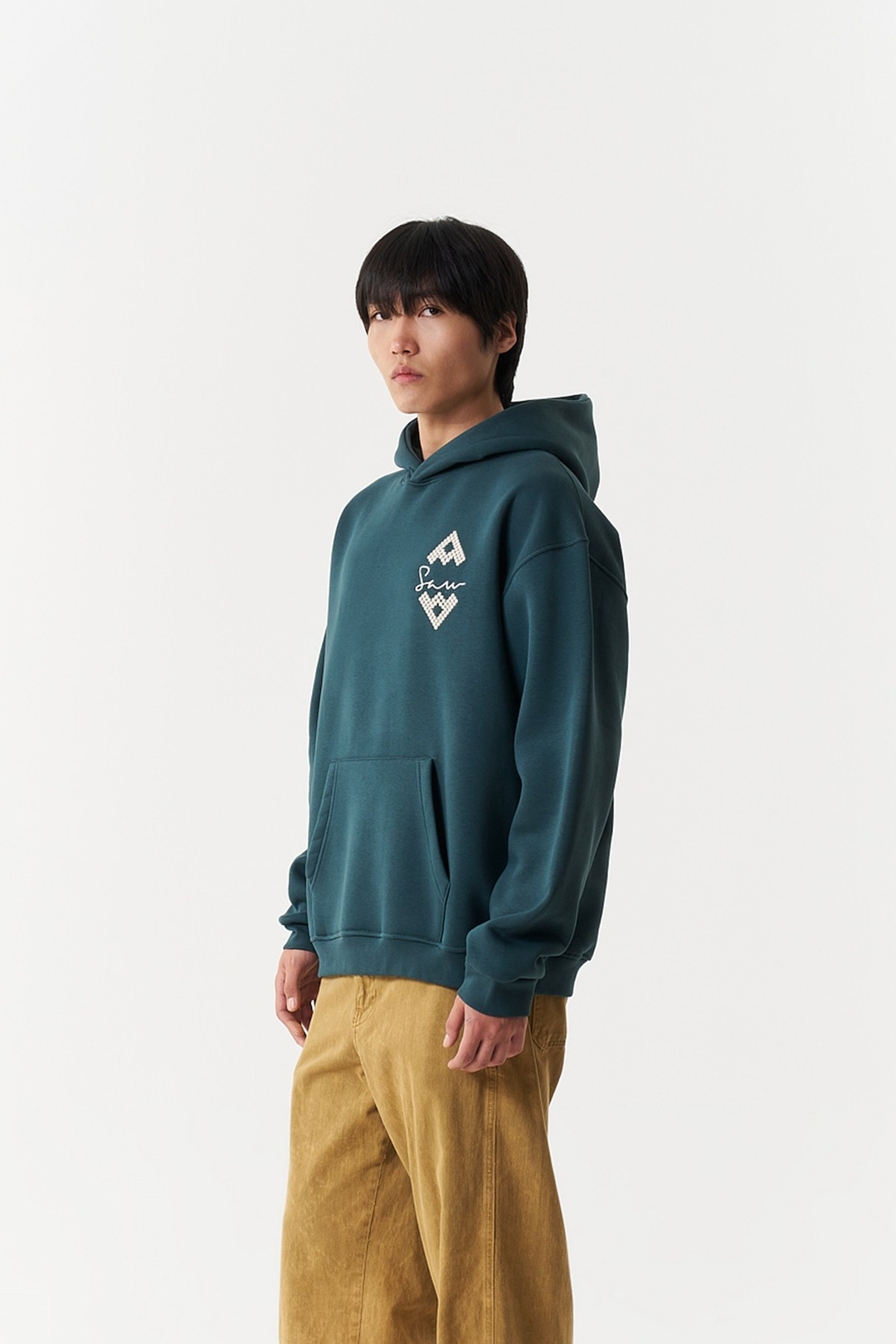 Anatolian Reverie Oversize Erkek Sweatshirt Yeşil