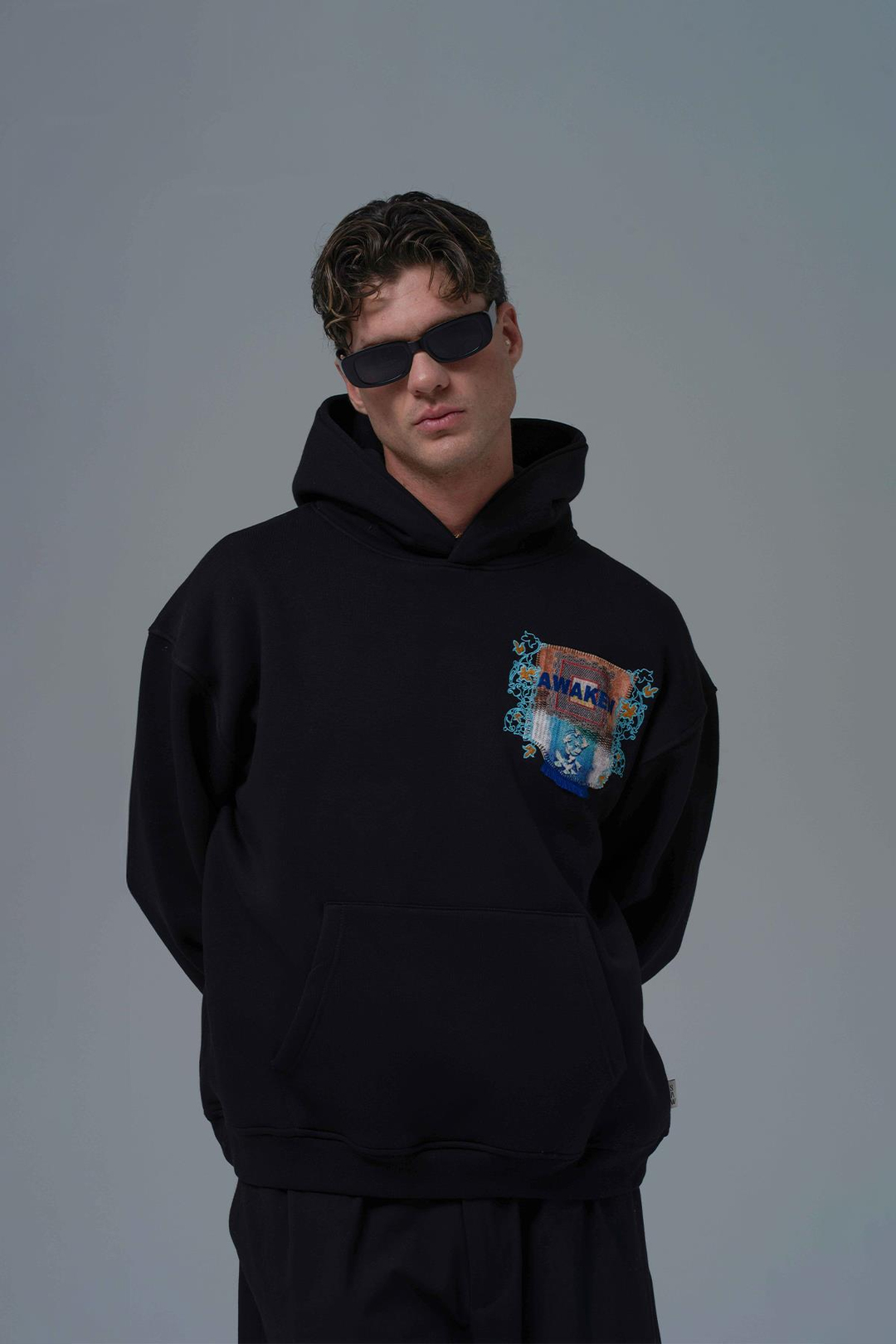 Awaken Oversize Sweatshirt Erkek Siyah