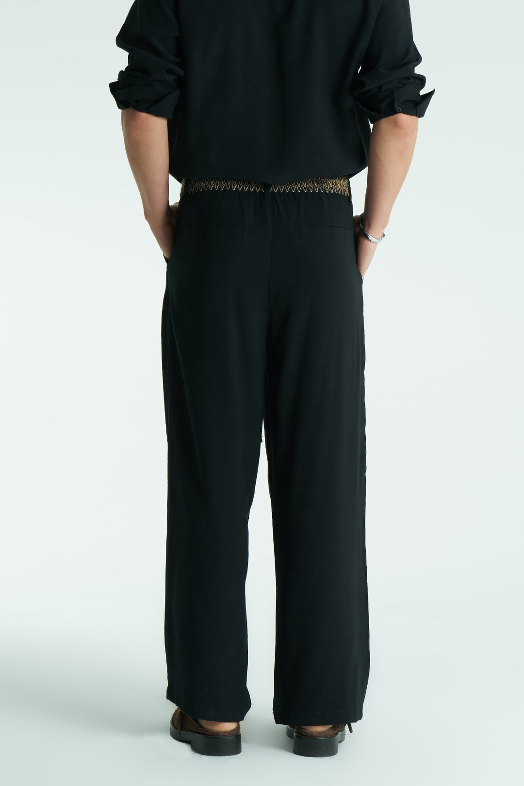 Base Relaxed Fit Erkek Pantolon Siyah