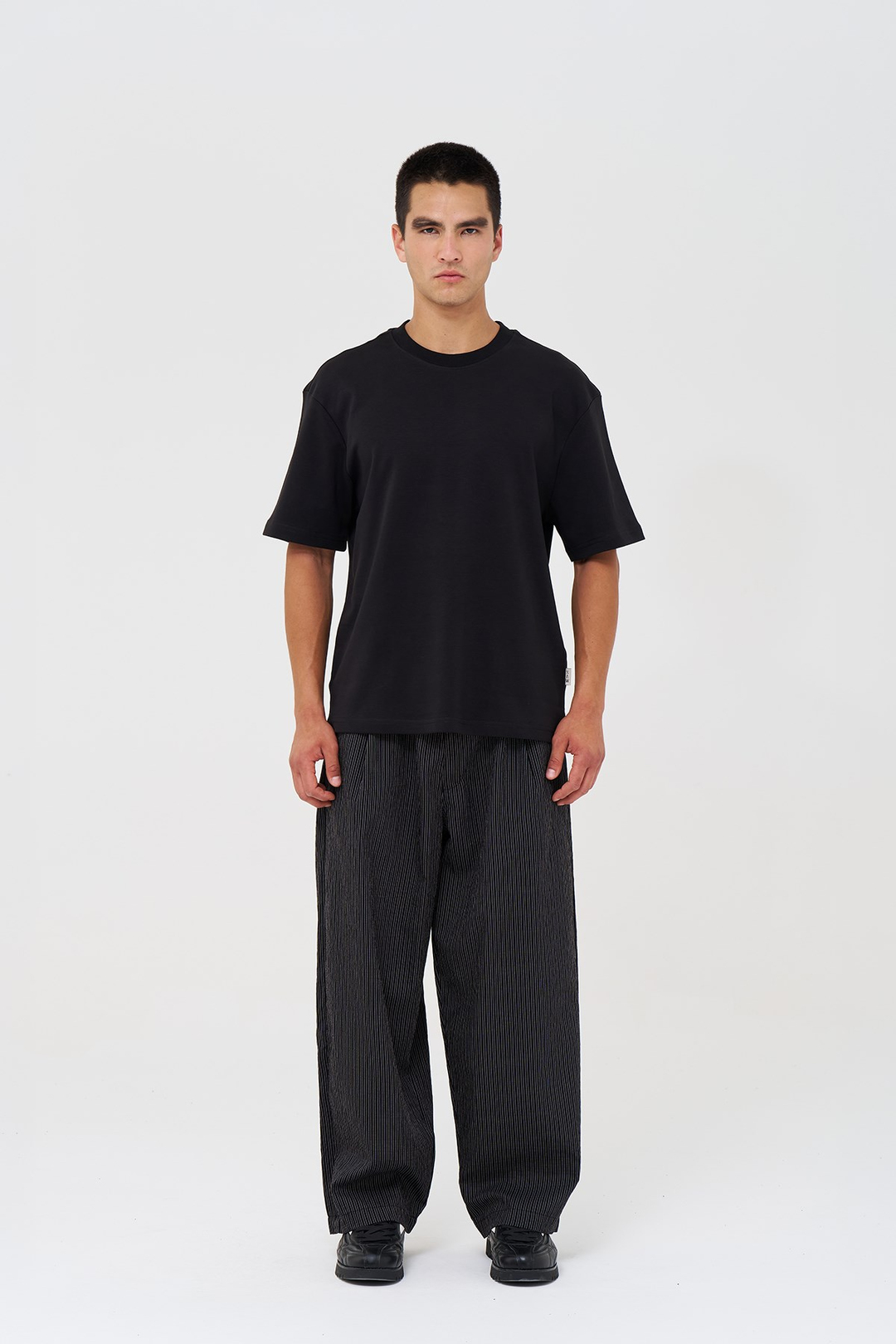 Basic Relaxed Fit Tişört Erkek /03 Siyah