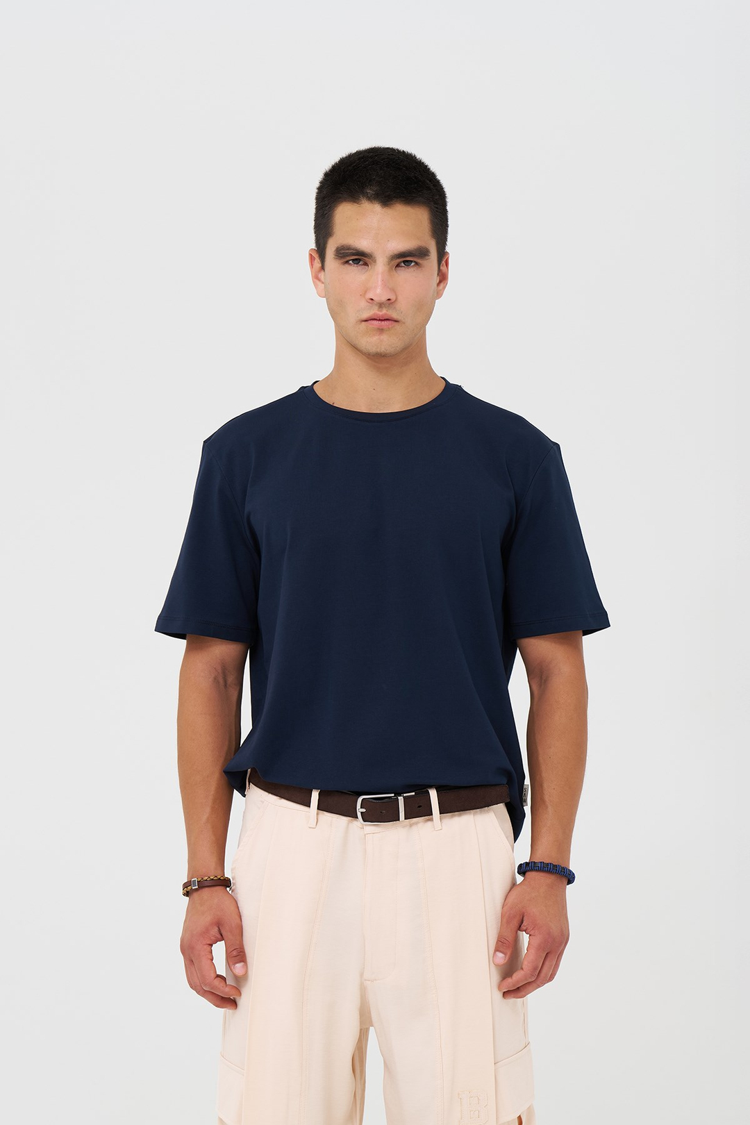 Basic Slim Fit Tişört Erkek /01 Lacivert