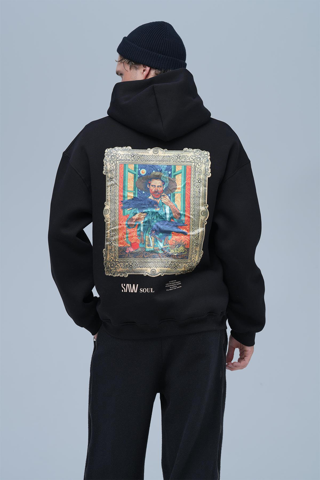 Beyond the Frame Oversize Sweatshirt Erkek Siyah