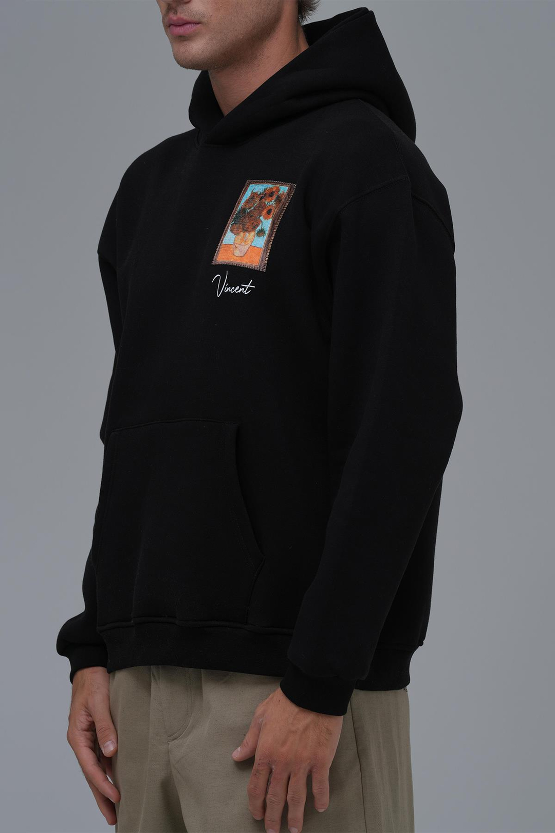 Beyond the Frames Oversize Sweatshirt Erkek Siyah