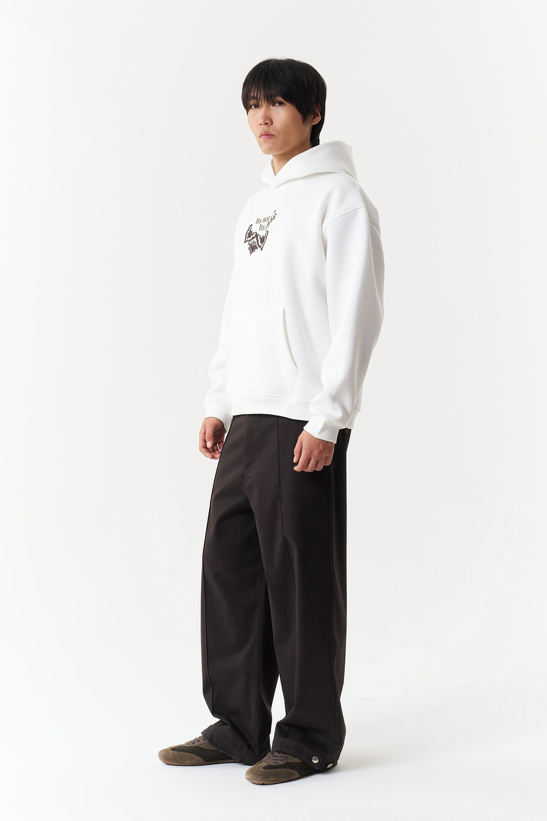 Beyond the Self Oversize Erkek Sweatshirt Ekru