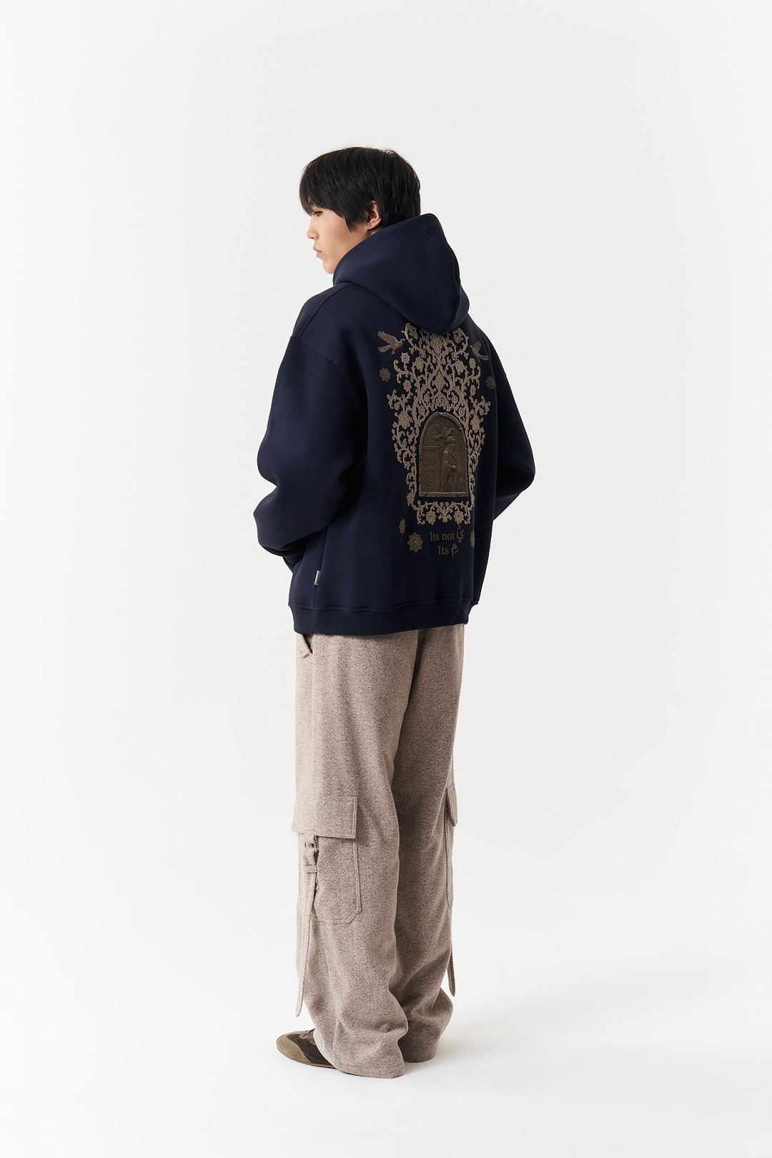 Beyond the Self Oversize Erkek Sweatshirt Lacivert