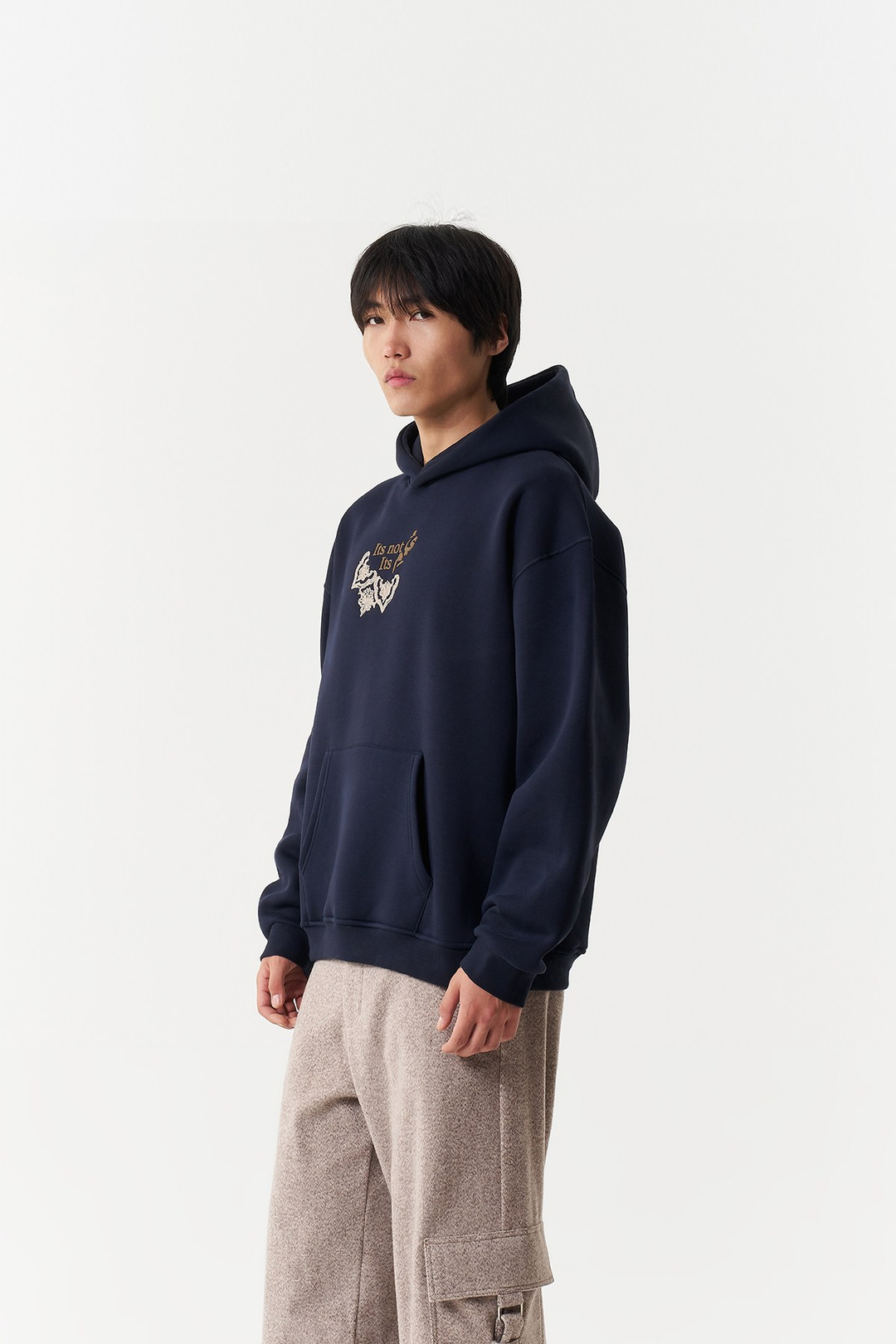 Beyond the Self Oversize Erkek Sweatshirt Lacivert