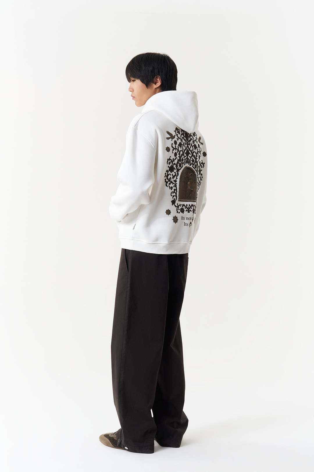 Beyond the Self Oversize Erkek Sweatshirt Ekru