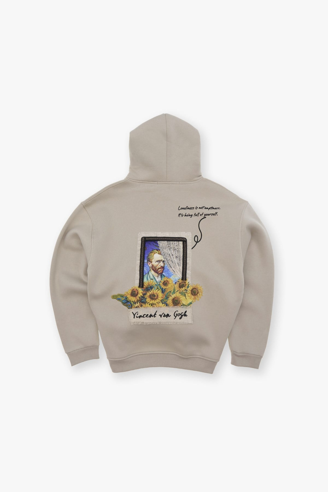 Blooming Canvas Oversize Sweatshirt Erkek Stone