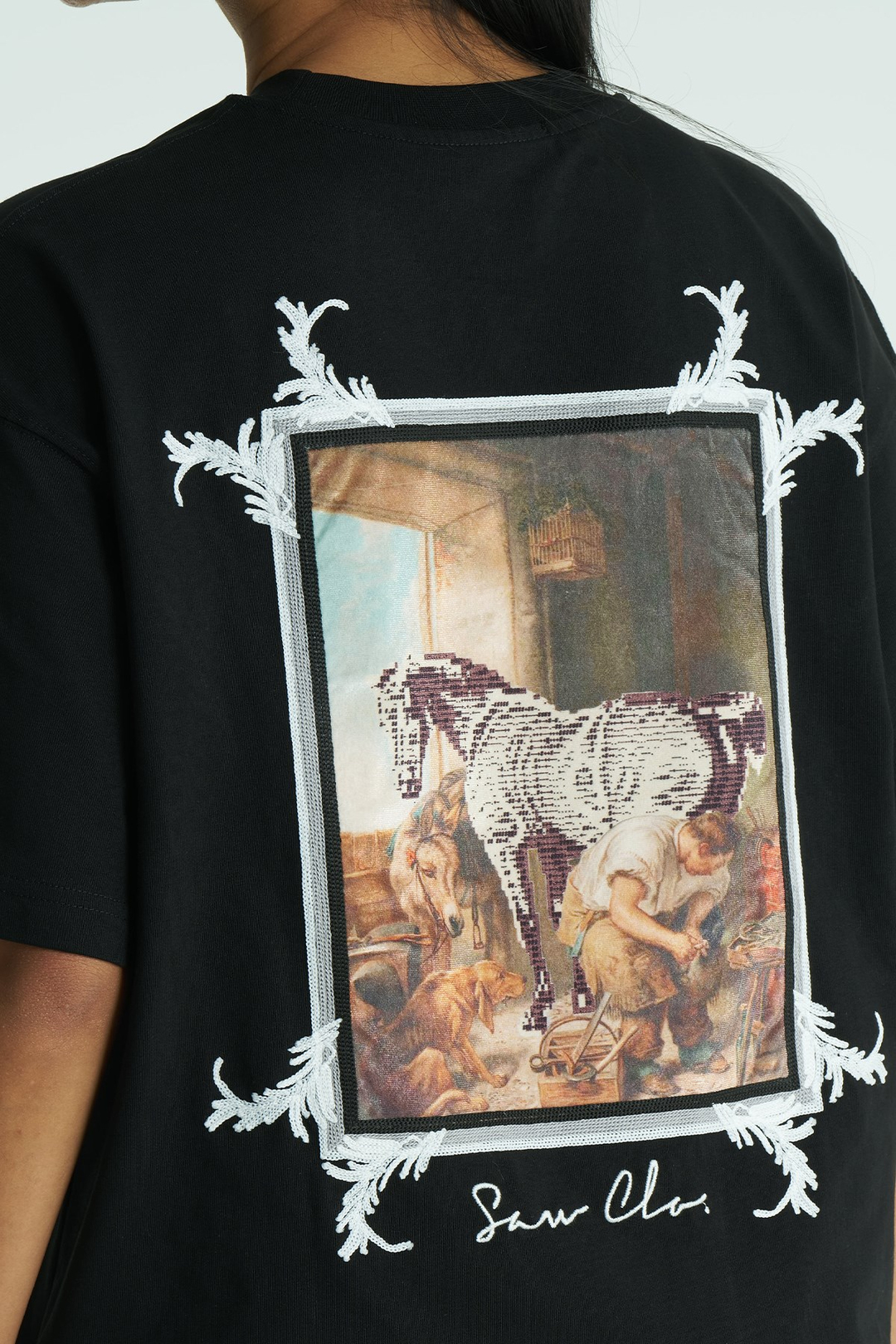 Canvas Relic Oversize Kadın Tişört Siyah