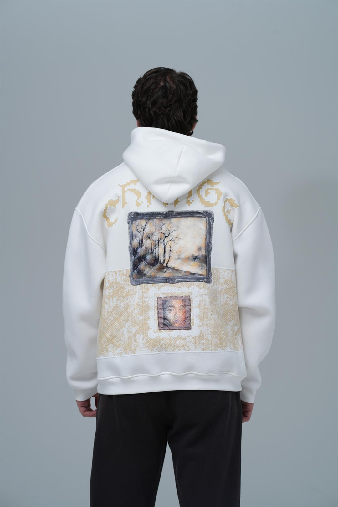 Change Oversize Sweatshirt Erkek Taş