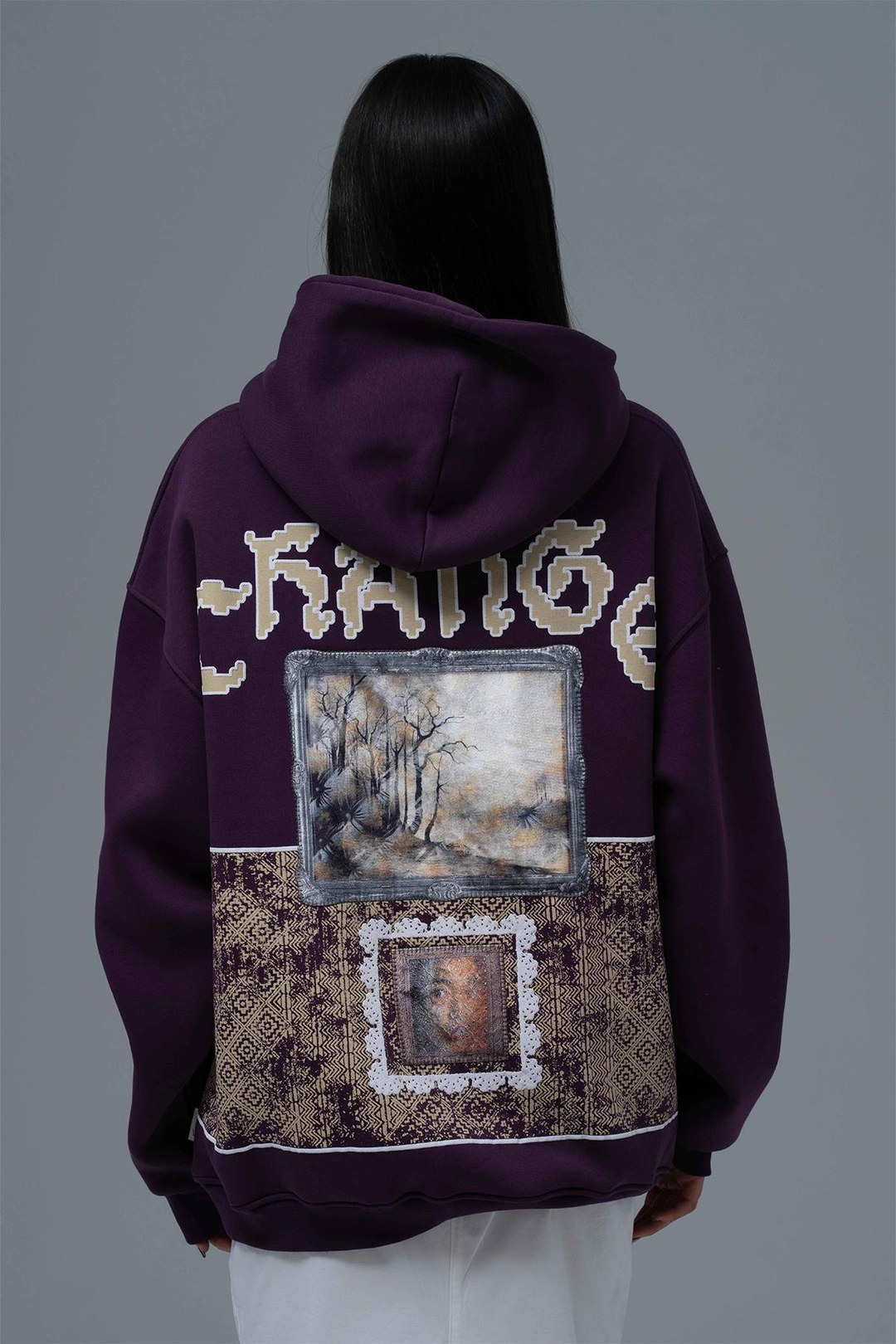 Change Oversize Sweatshirt Kadın Mor