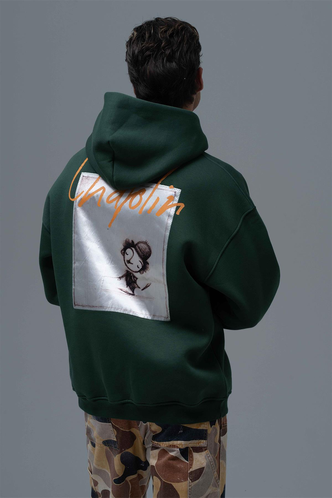 Chaplin Oversize Sweatshirt Erkek Yeşil