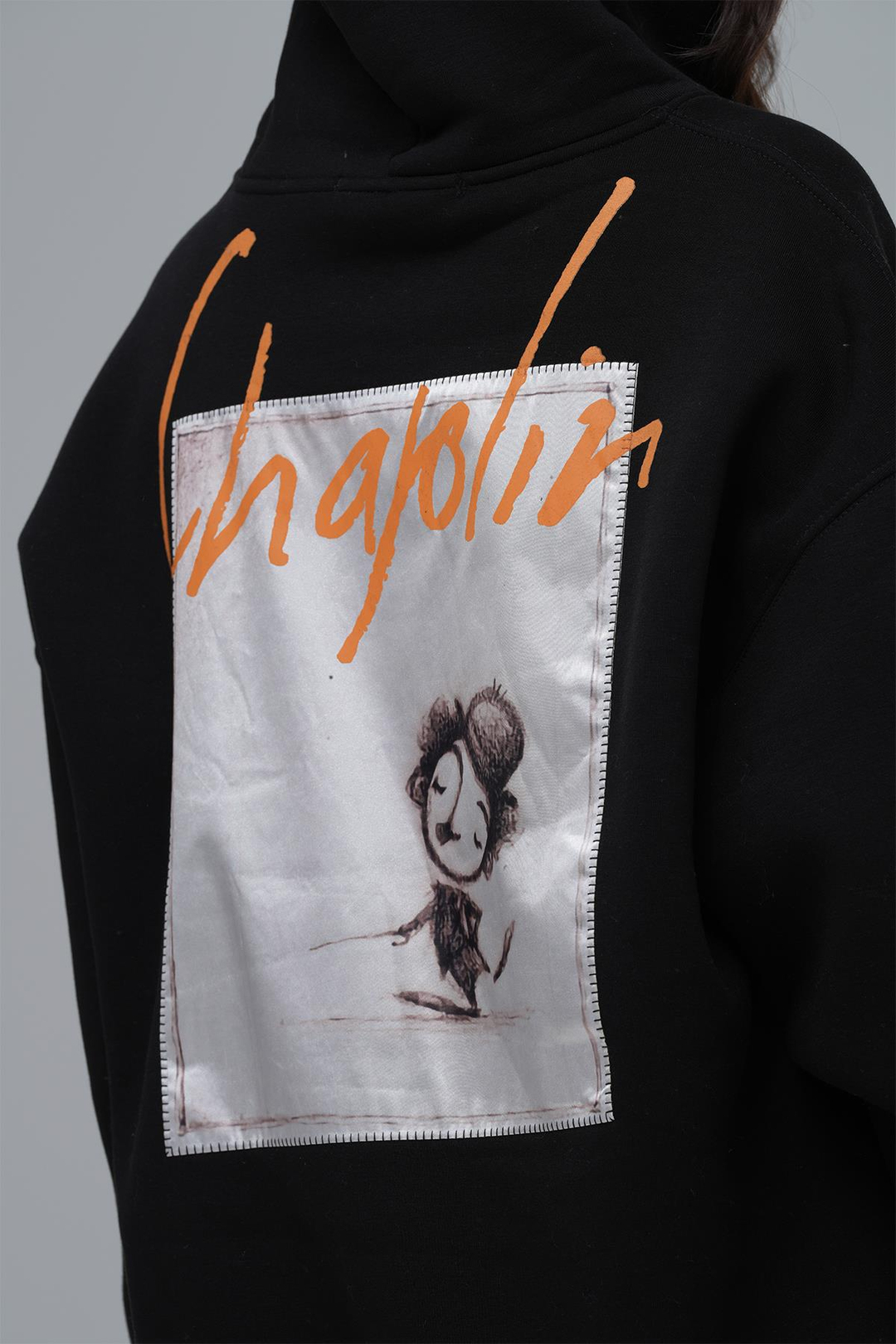 Chaplin Oversize Sweatshirt Kadın Siyah
