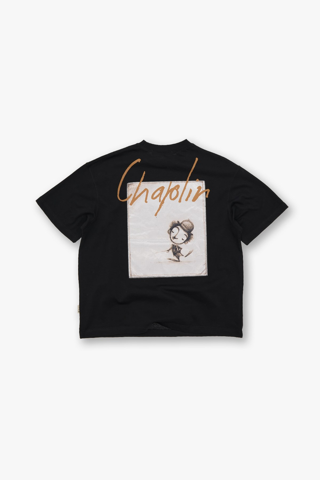 Chaplin Oversize Tişört Erkek Siyah