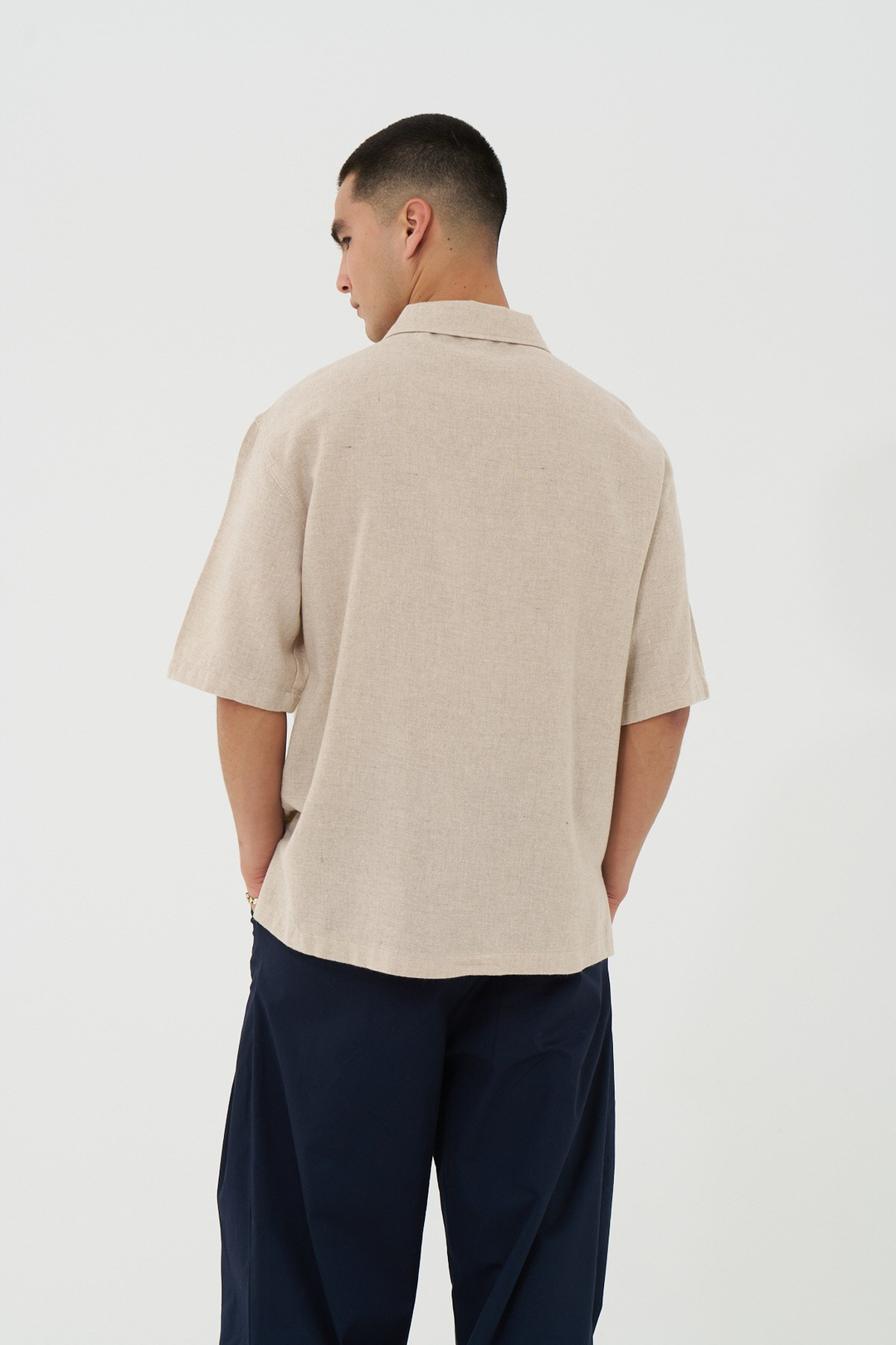 Core Regular Fit Erkek Gömlek Bej