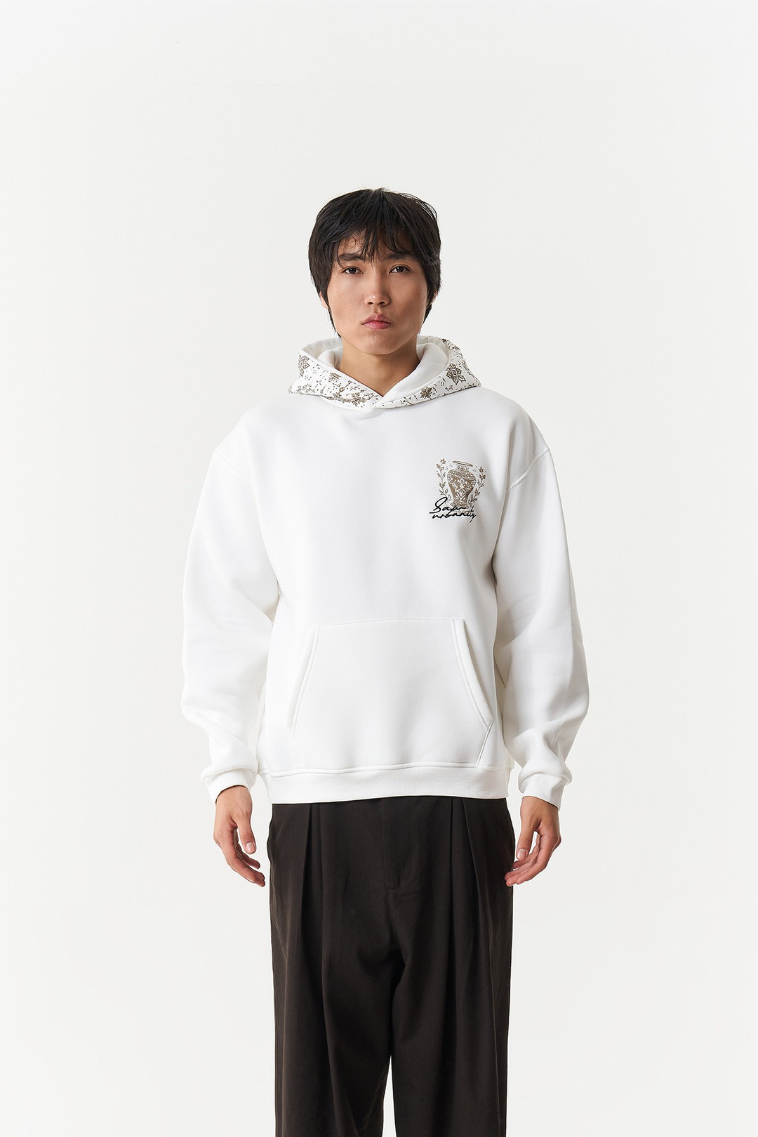 Courtyard Tales Oversize Erkek Sweatshirt Ekru
