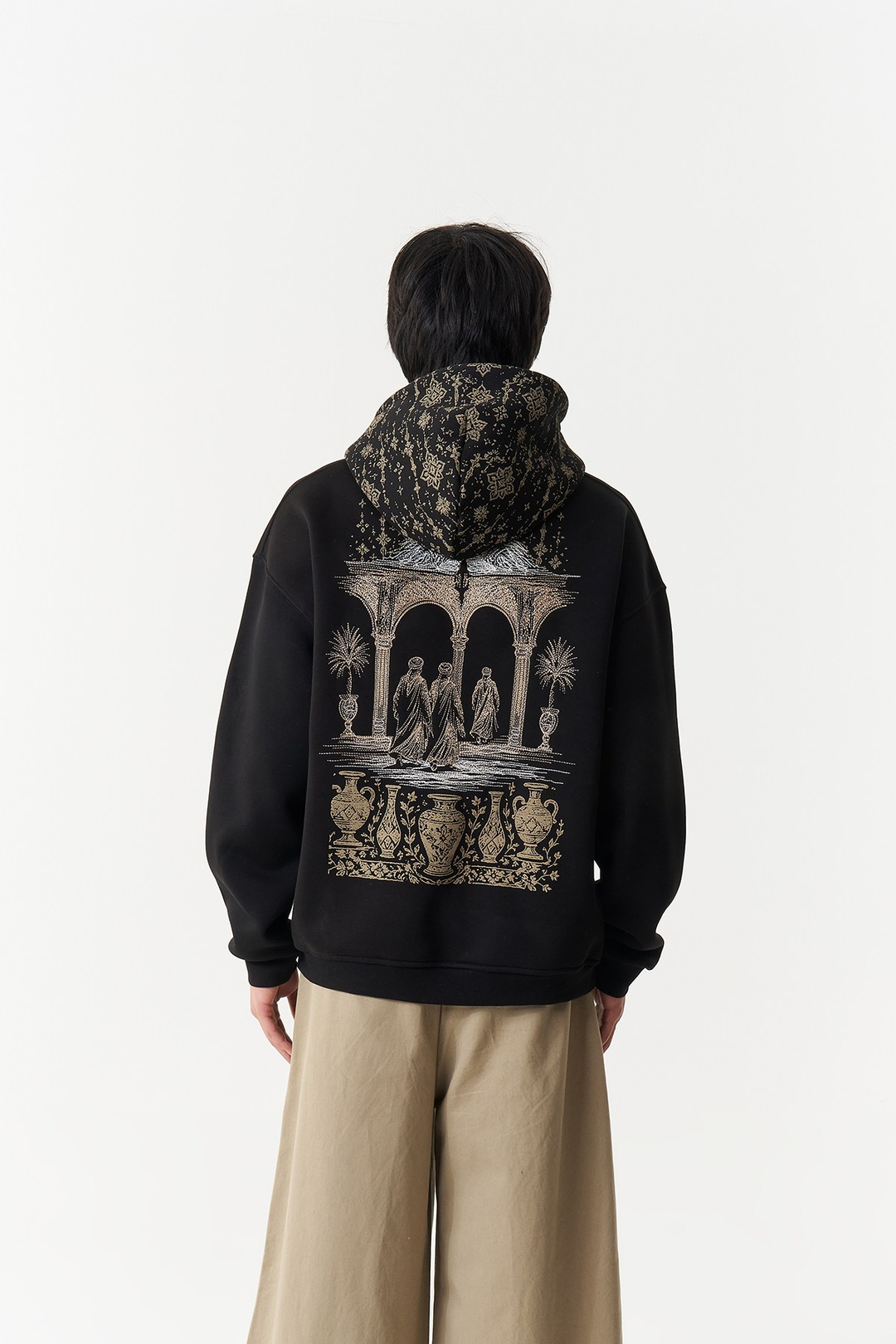Courtyard Tales Oversize Erkek Sweatshirt Siyah