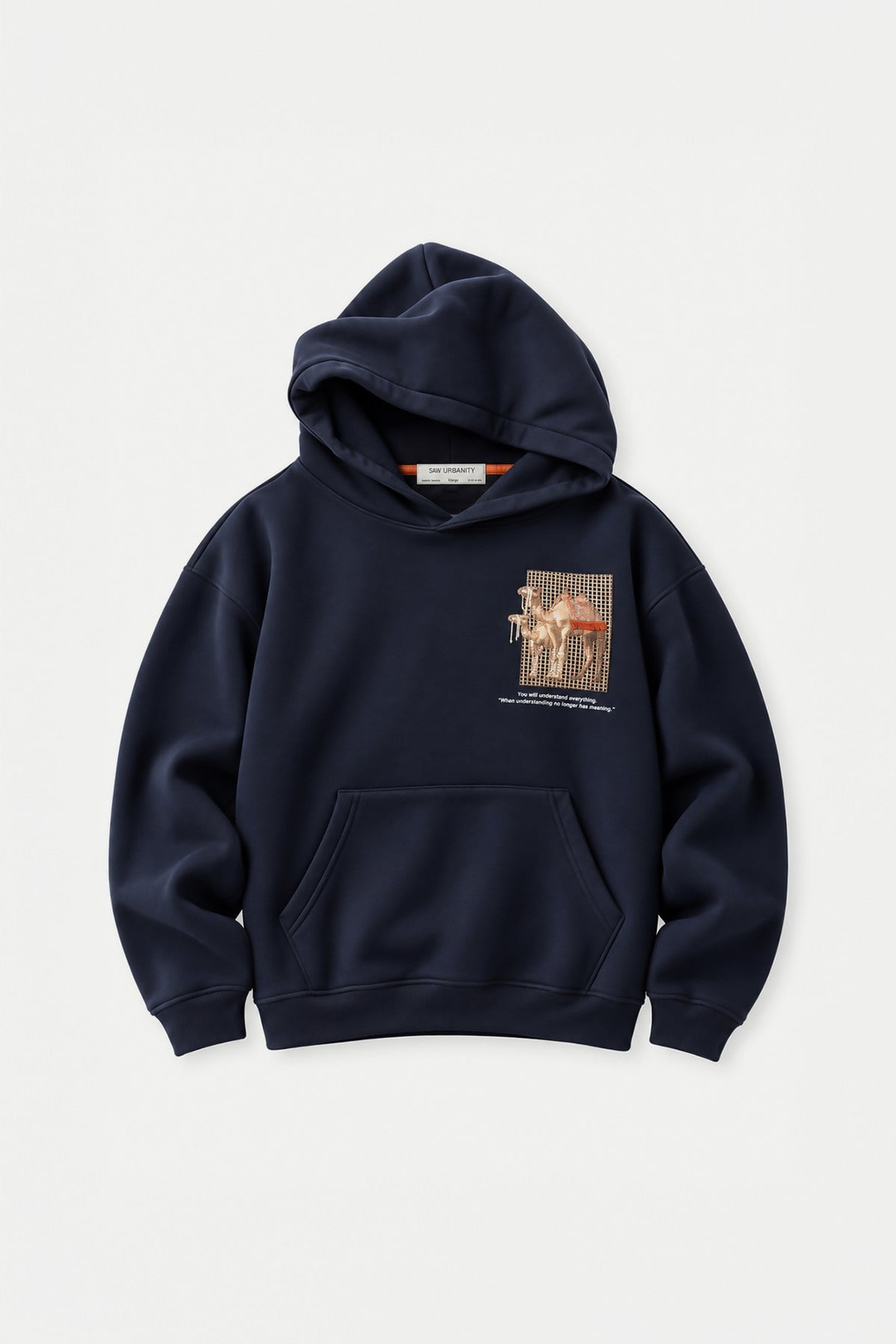 Desert Echo Oversize Erkek Sweatshirt Lacivert