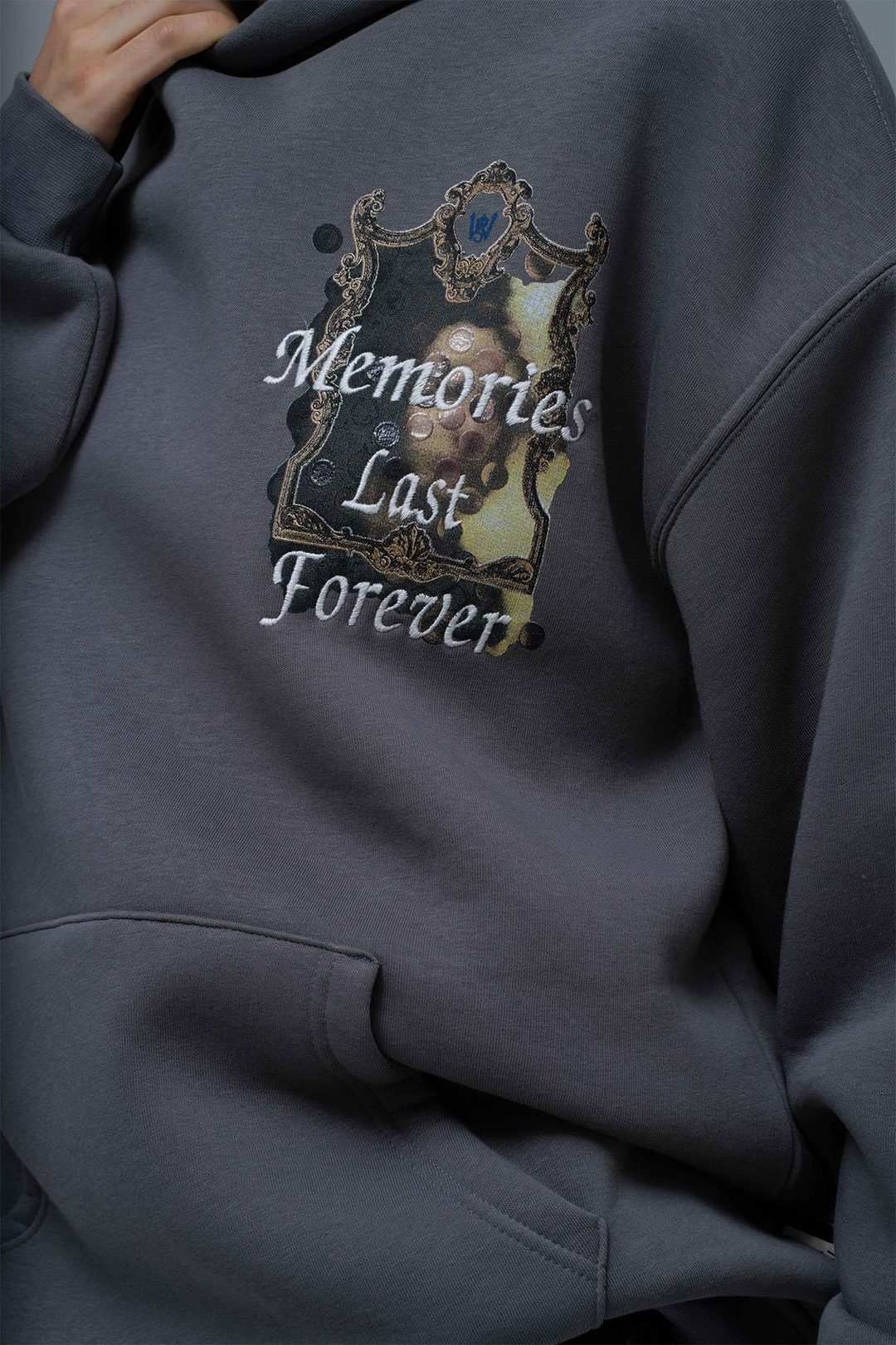 Eternal Frame Oversize Sweatshirt Kadın Füme