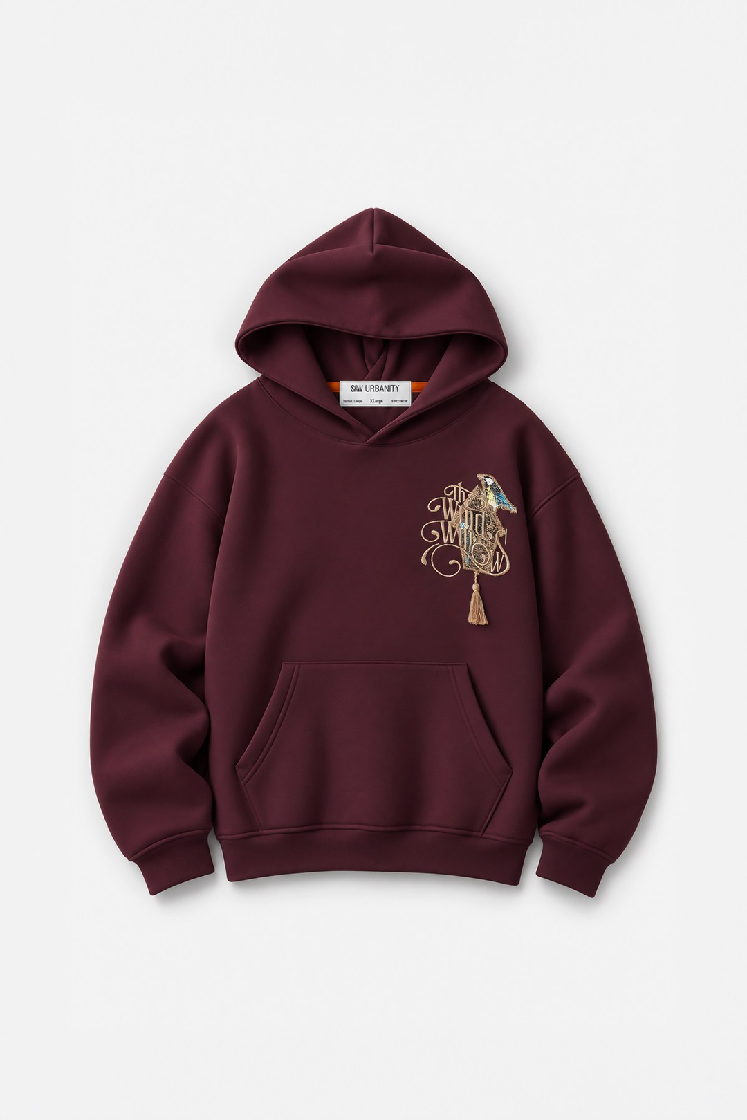 Framed Wilderness Oversize Erkek Sweatshirt Mürdüm