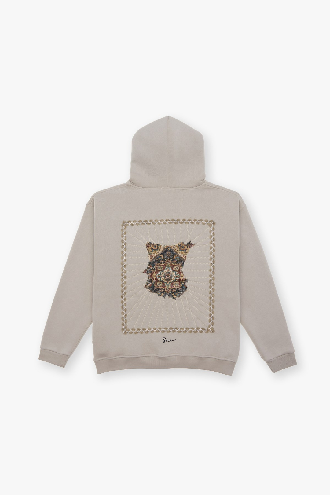 Heritage Threads Oversize Sweatshirt Erkek Stone
