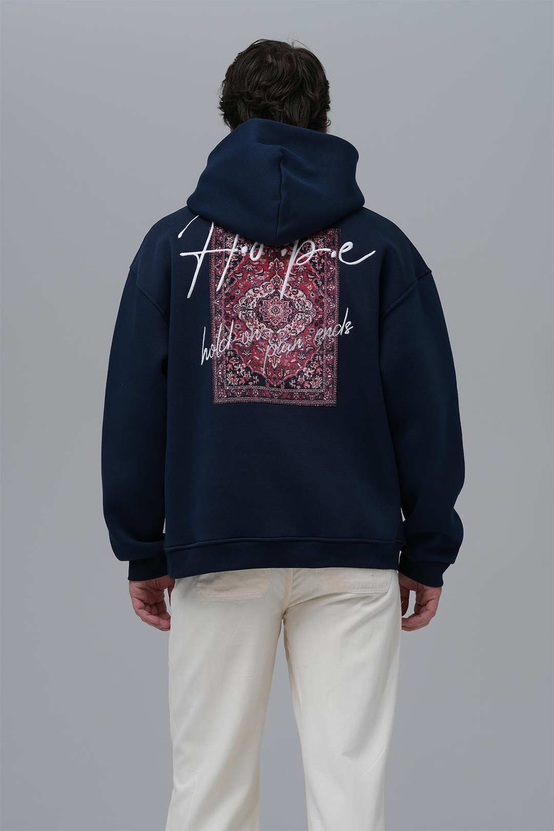 Hope Oversize Sweatshirt Erkek İndigo